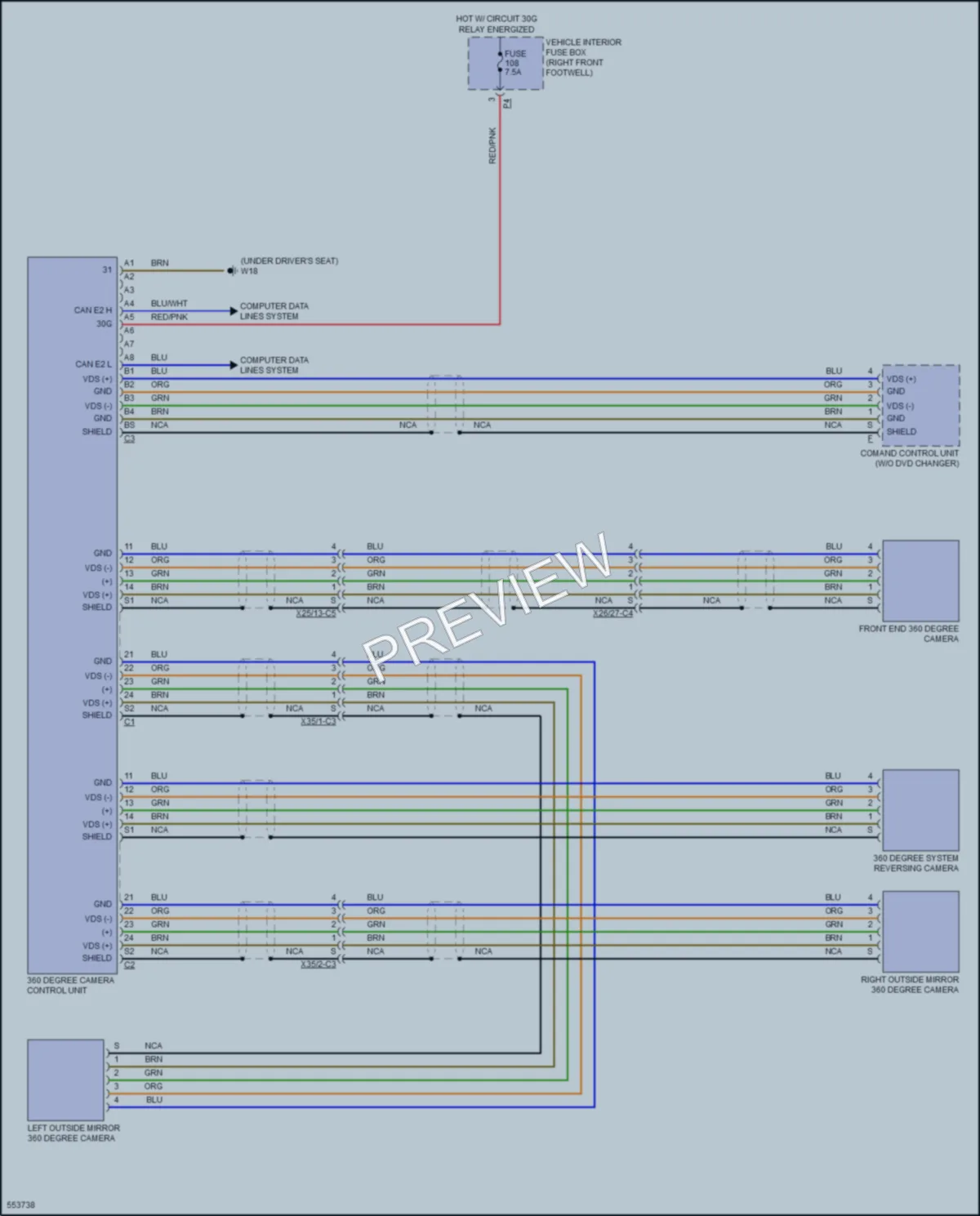 2017 MercedesBenz GLA250 Navigation wiring diagram preview