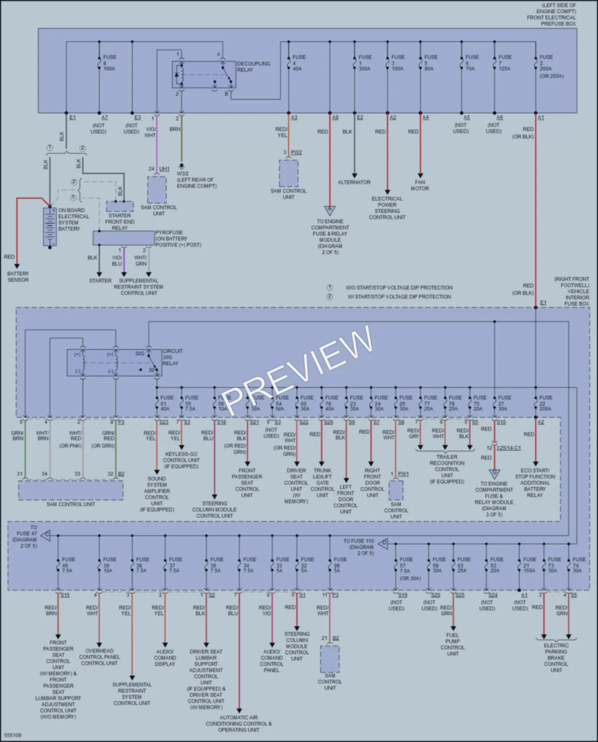 2017 MercedesBenz GLA250 Power Distribution wiring diagram preview