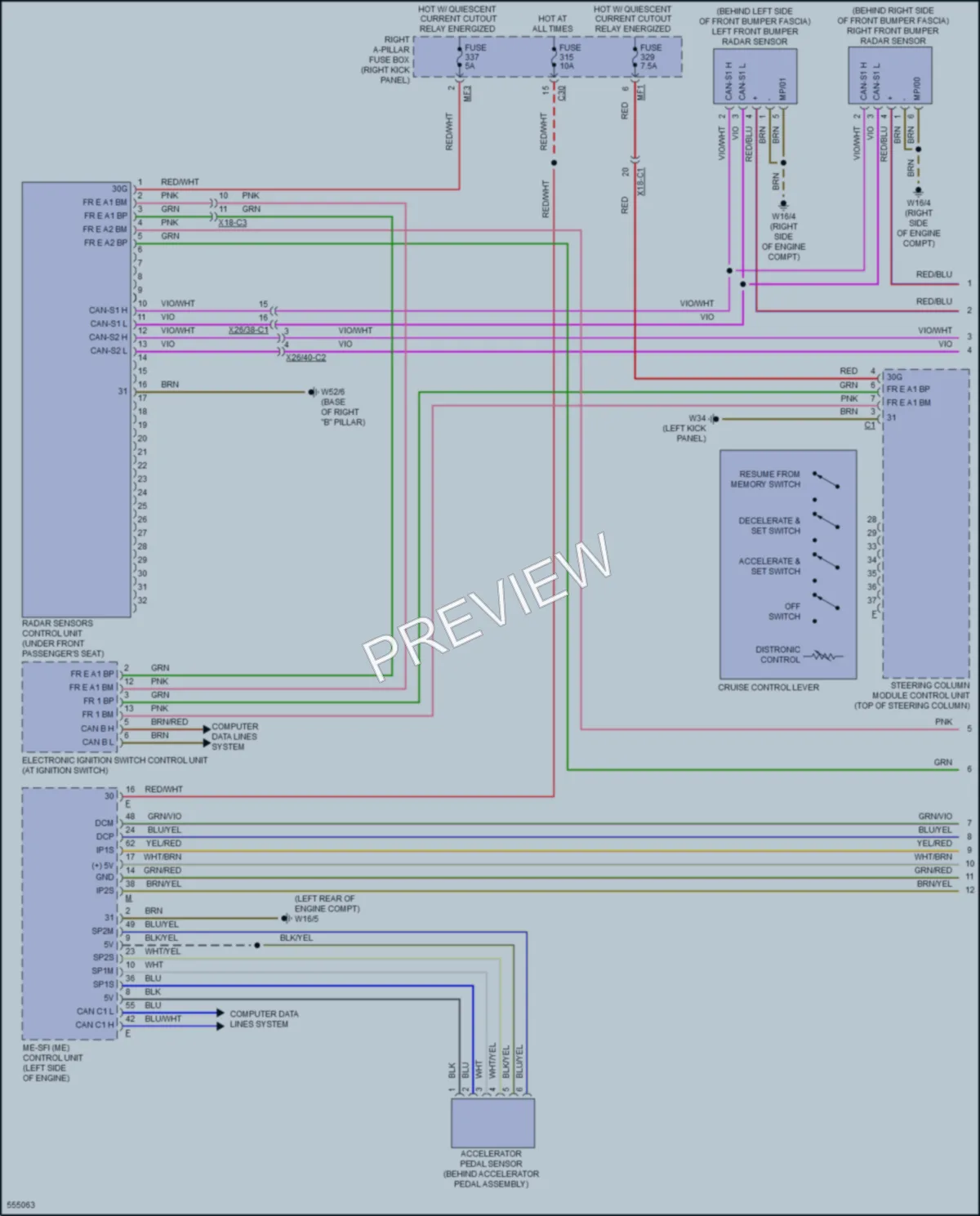 2017 MercedesBenz GLC300 Cruise Control wiring diagram preview