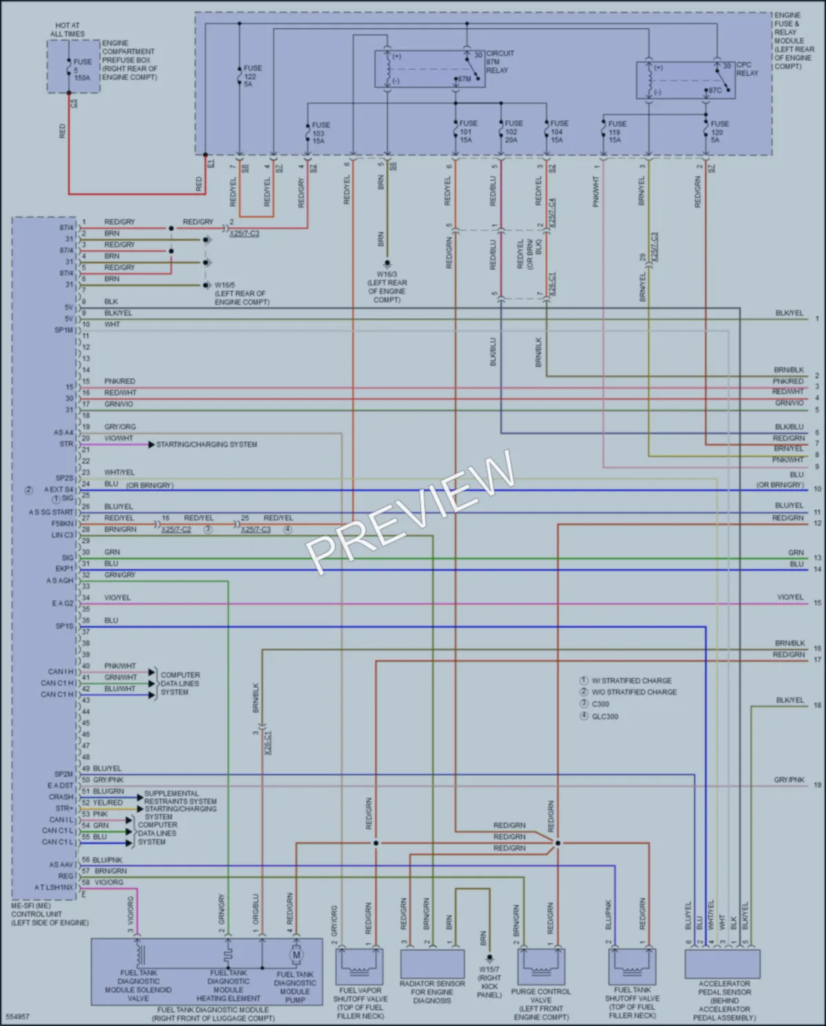 2017 MercedesBenz GLC300 Engine Performance wiring diagram preview