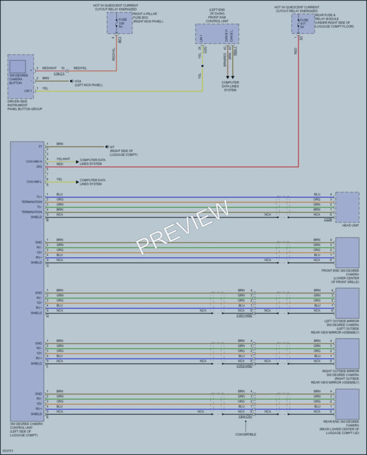 2017 MercedesBenz GLC300 Navigation wiring diagram preview