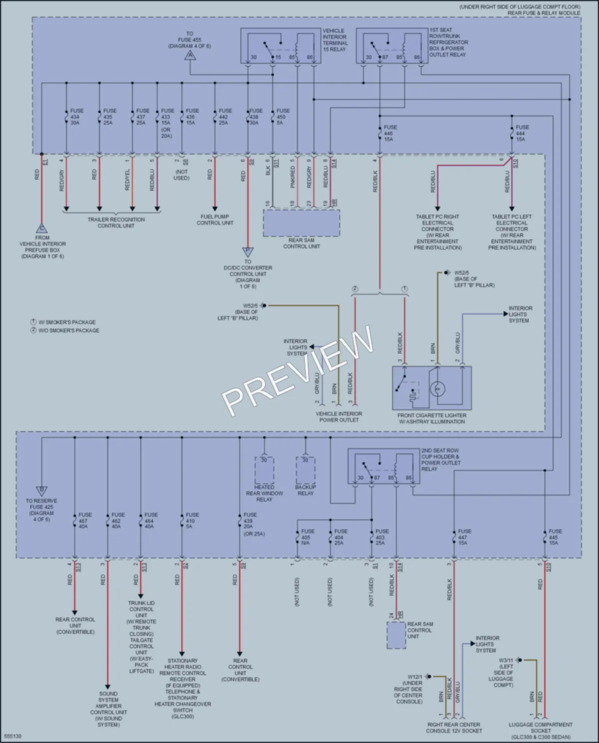 2017 MercedesBenz GLC300 Power Distribution wiring diagram preview