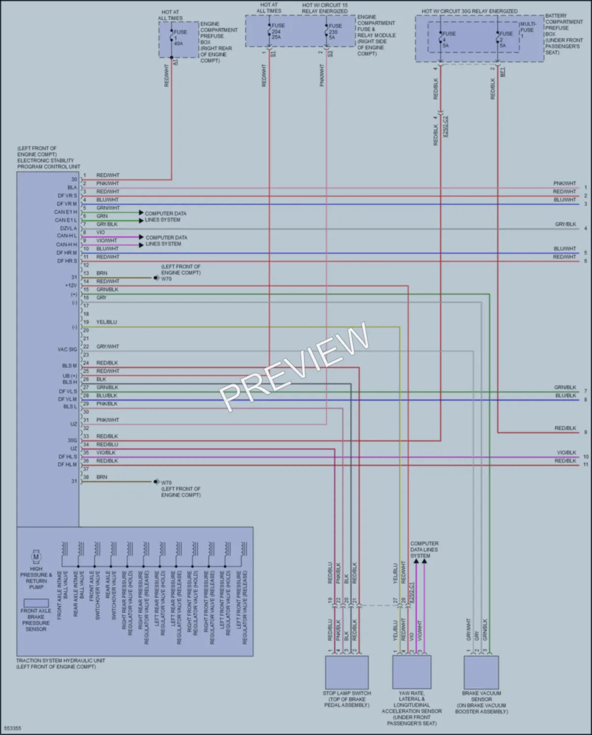 2017 MercedesBenz GLS450 Anti Lock Brakes wiring diagram preview