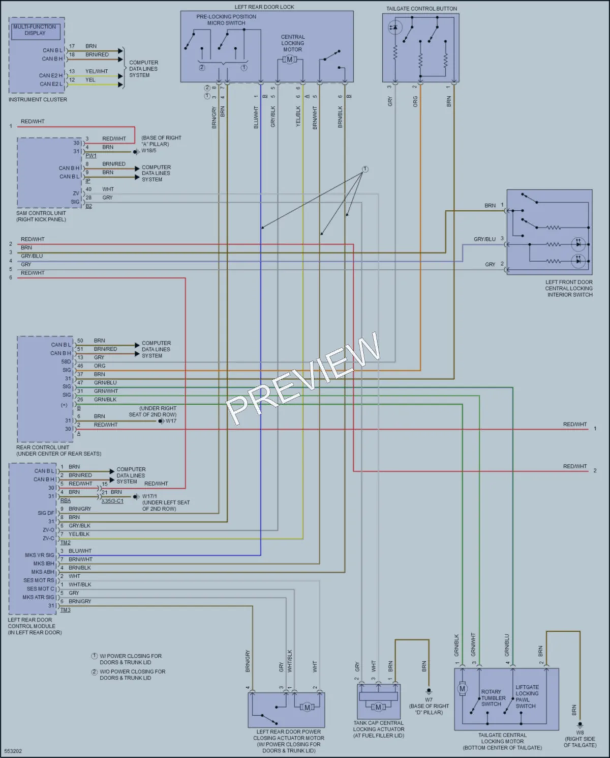 2017 MercedesBenz GLS450 Anti Theft wiring diagram preview