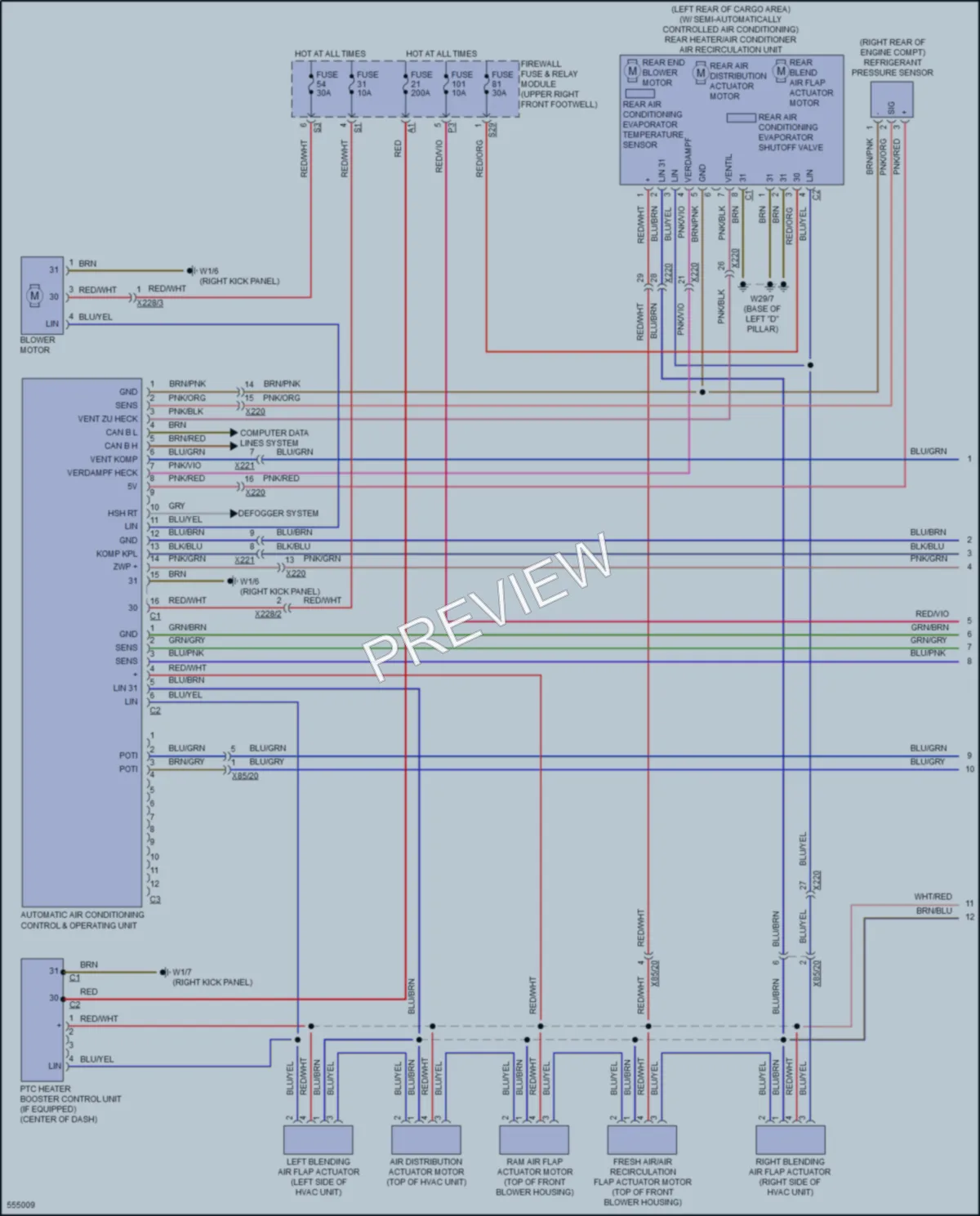 2017 MercedesBenz Metris Air Conditioning wiring diagram preview