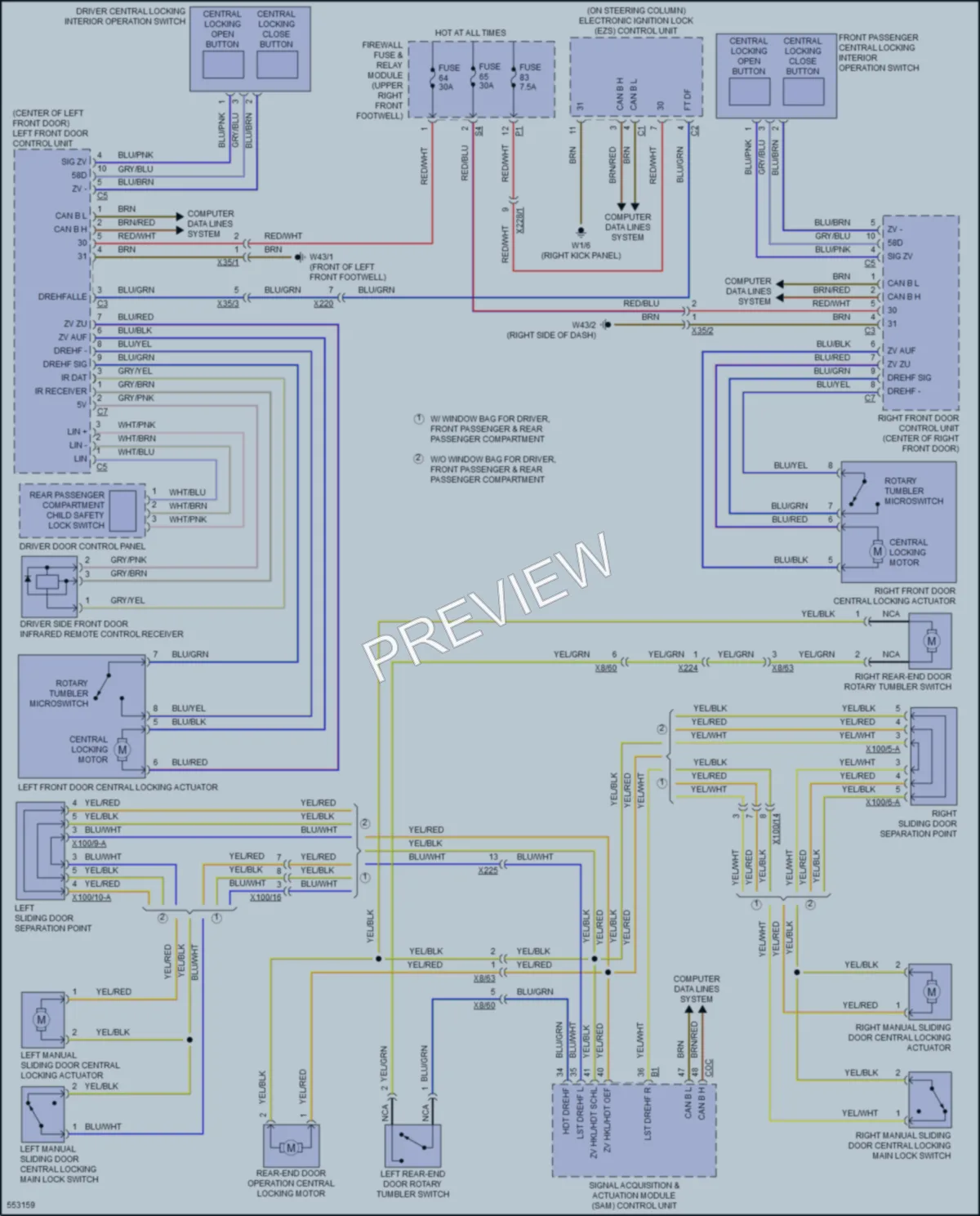 2017 MercedesBenz Metris Power Door Locks wiring diagram preview