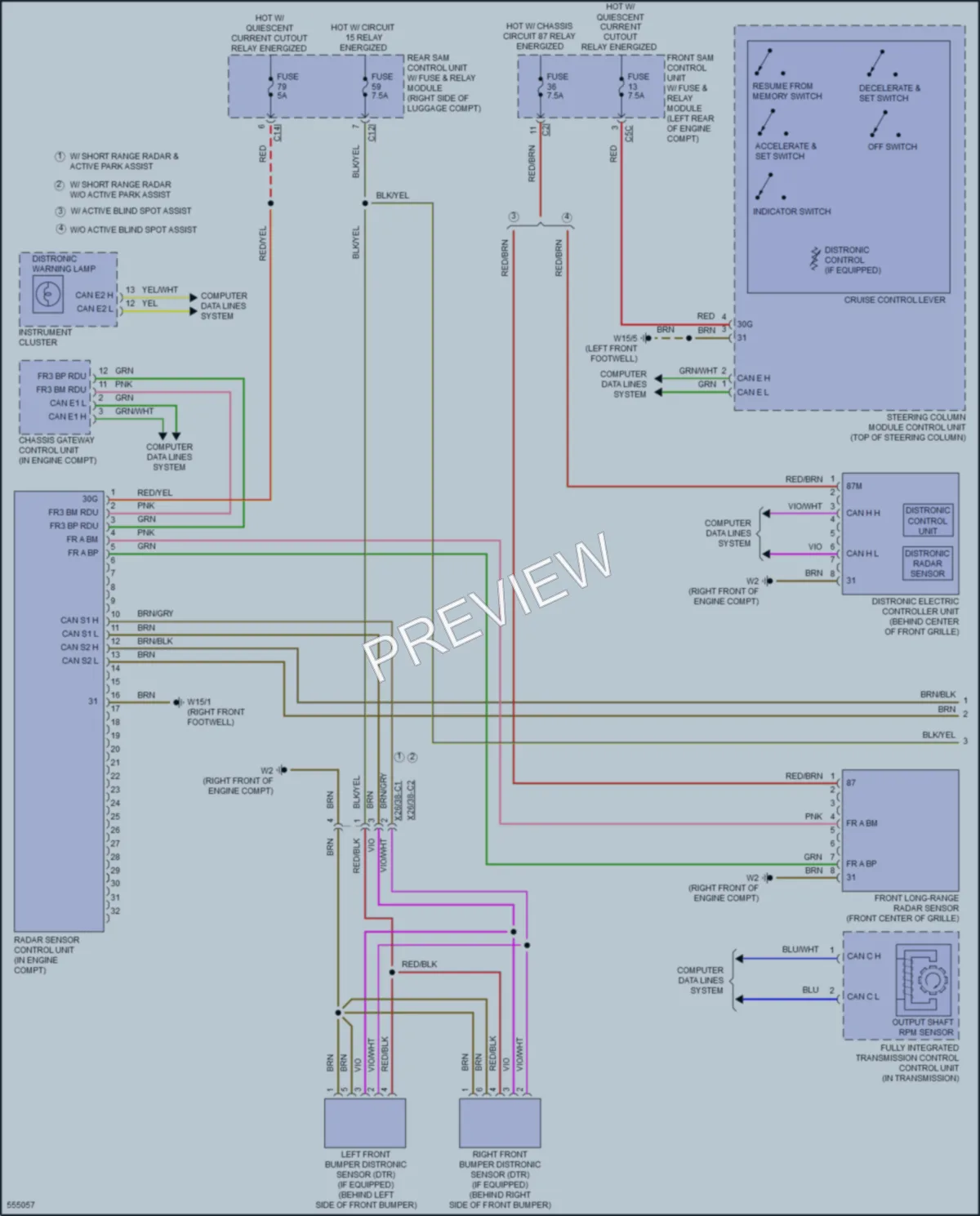 2017 MercedesBenz S550 Cruise Control wiring diagram preview