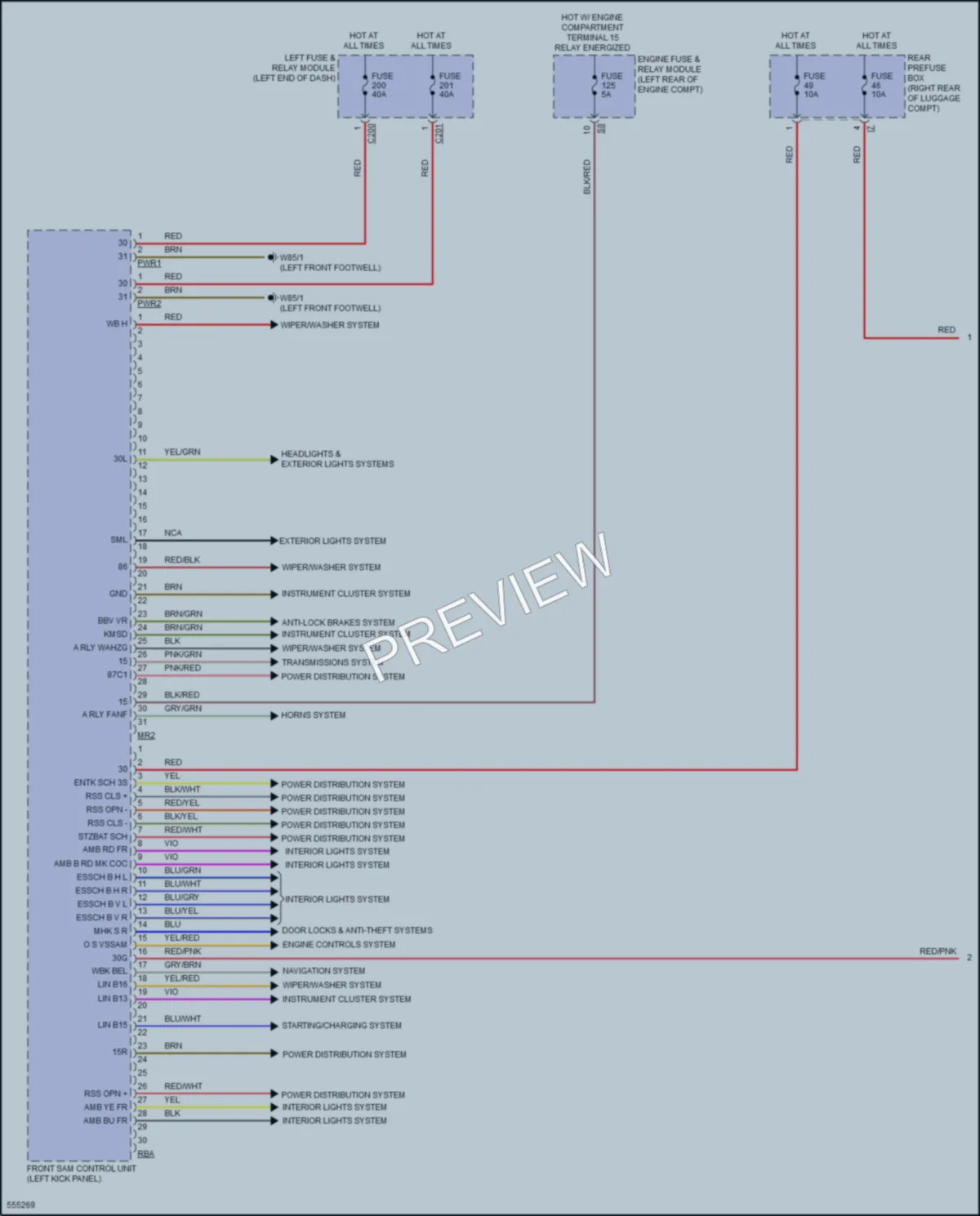 2017 MercedesBenz S550e Body Control Modules wiring diagram preview