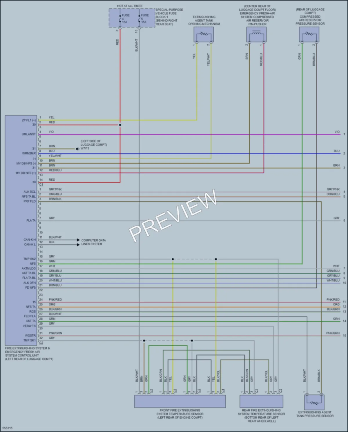 2017 MercedesBenz S550e Emergency Vehicle Systems wiring diagram preview