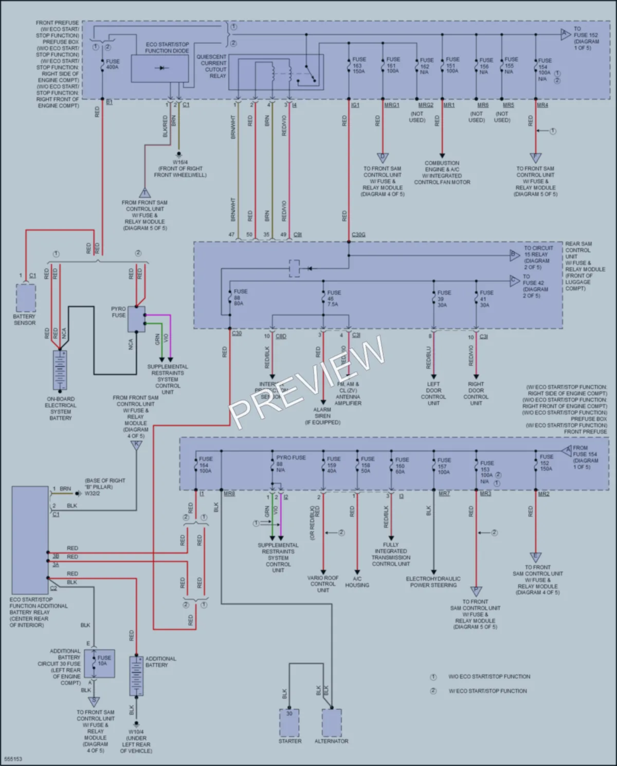 2017 MercedesBenz SLC300 Power Distribution wiring diagram preview