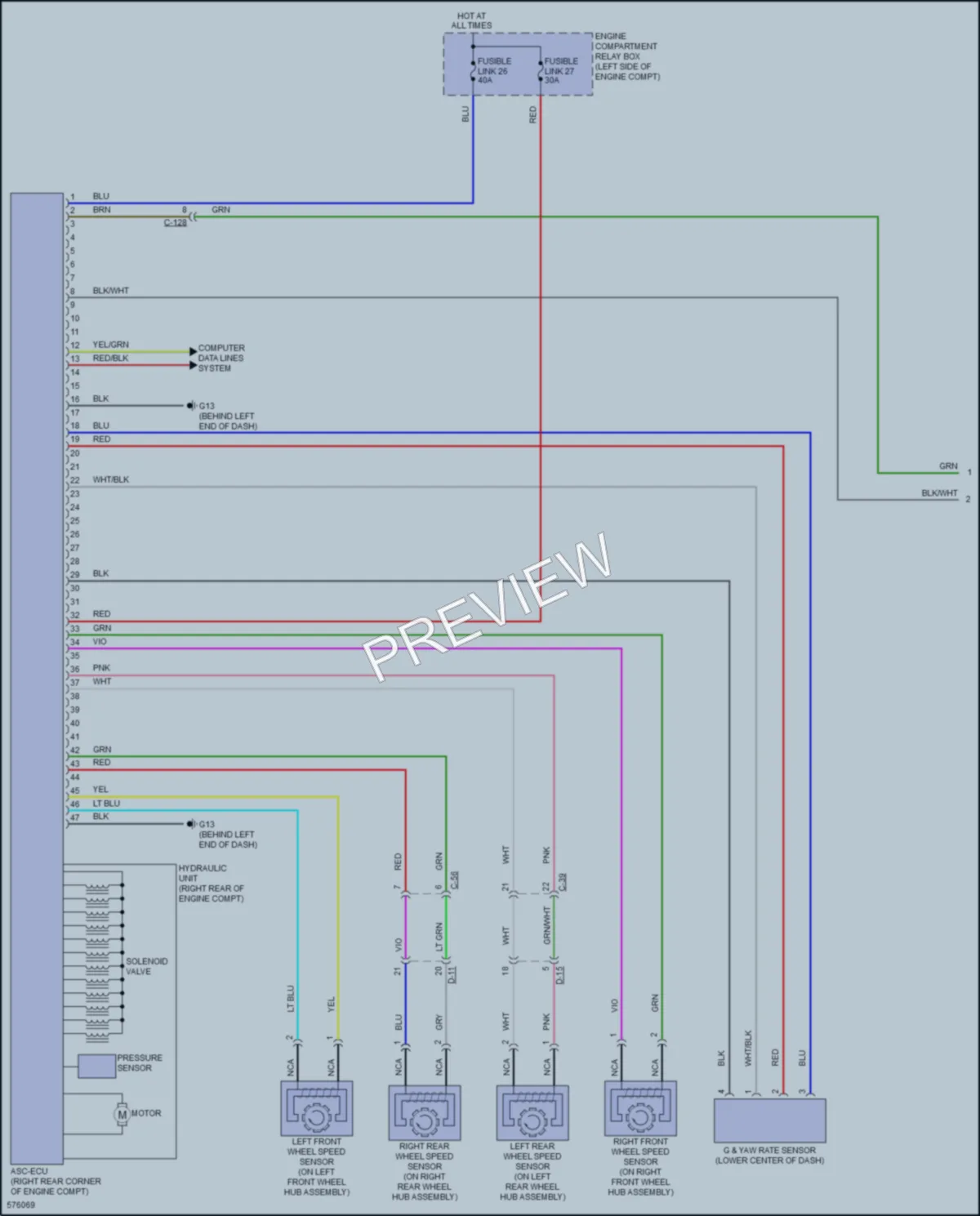 2017 Mitsubishi Lancer Anti Lock Brakes wiring diagram preview