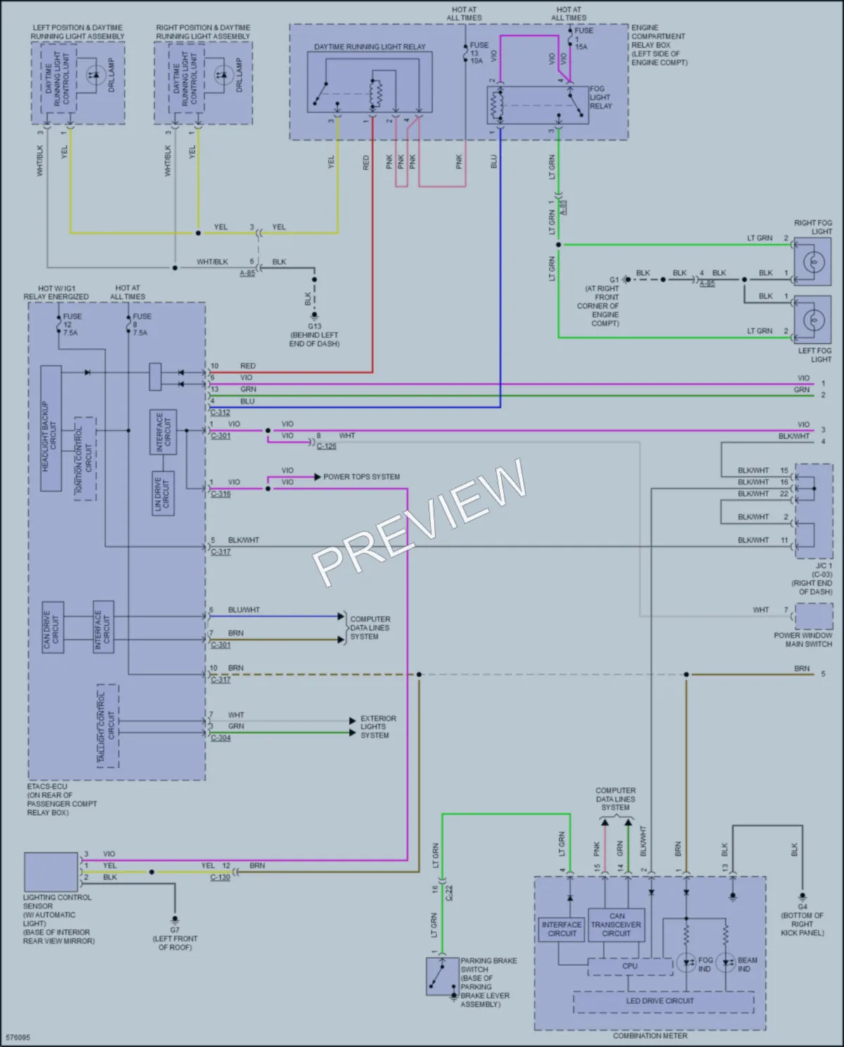 2017 Mitsubishi Lancer Headlights wiring diagram preview