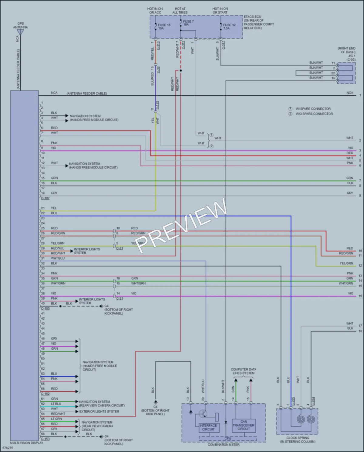2017 Mitsubishi LancerSportback Radio wiring diagram preview