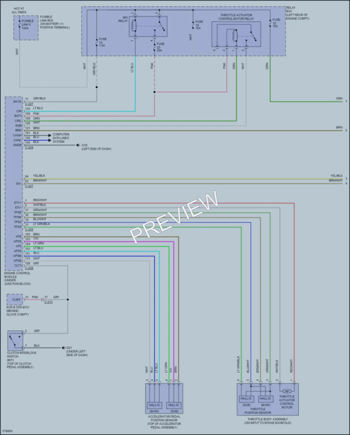 2017 Mitsubishi MirageG4 Cruise Control wiring diagram preview