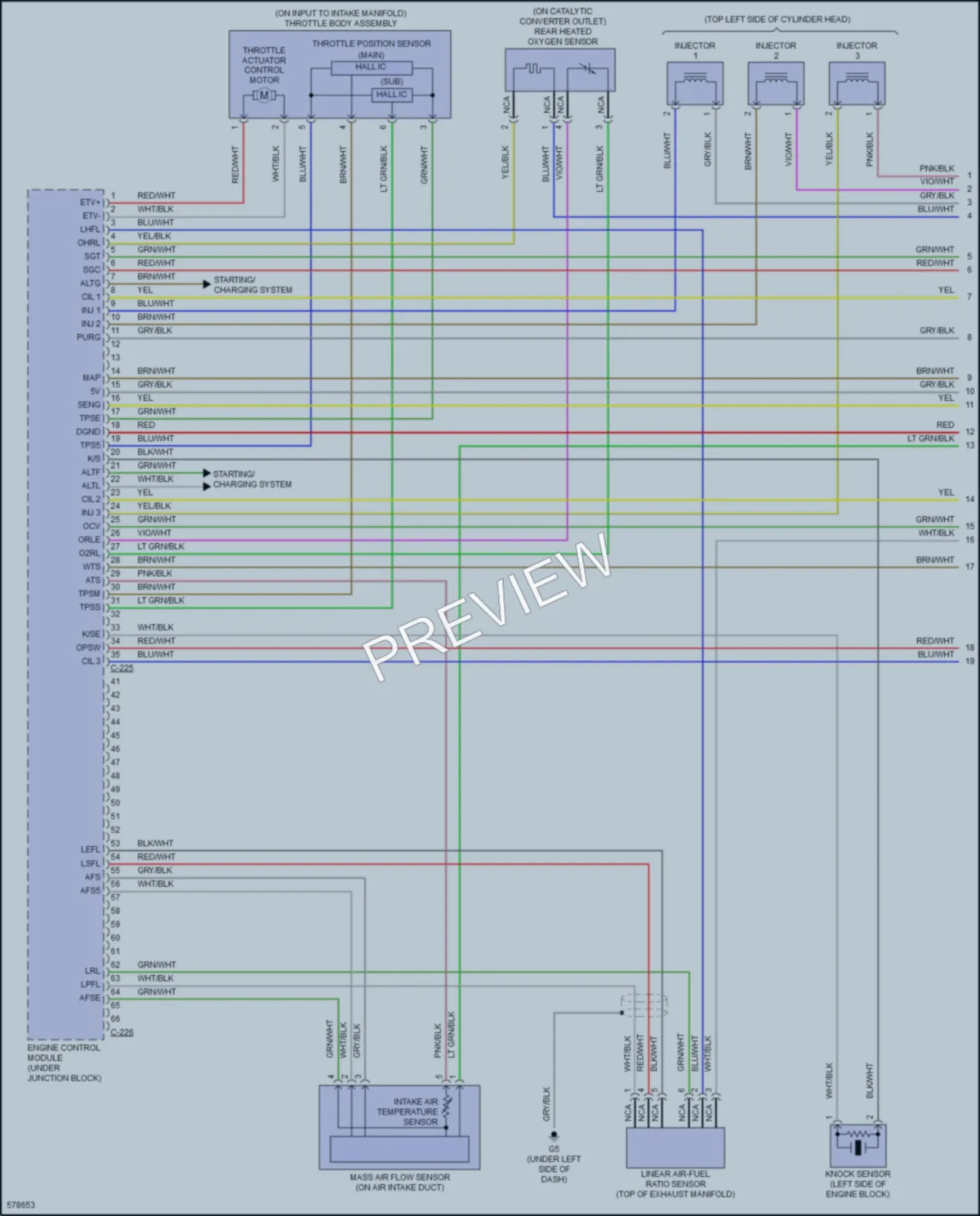 2017 Mitsubishi MirageG4 Engine Performance wiring diagram preview