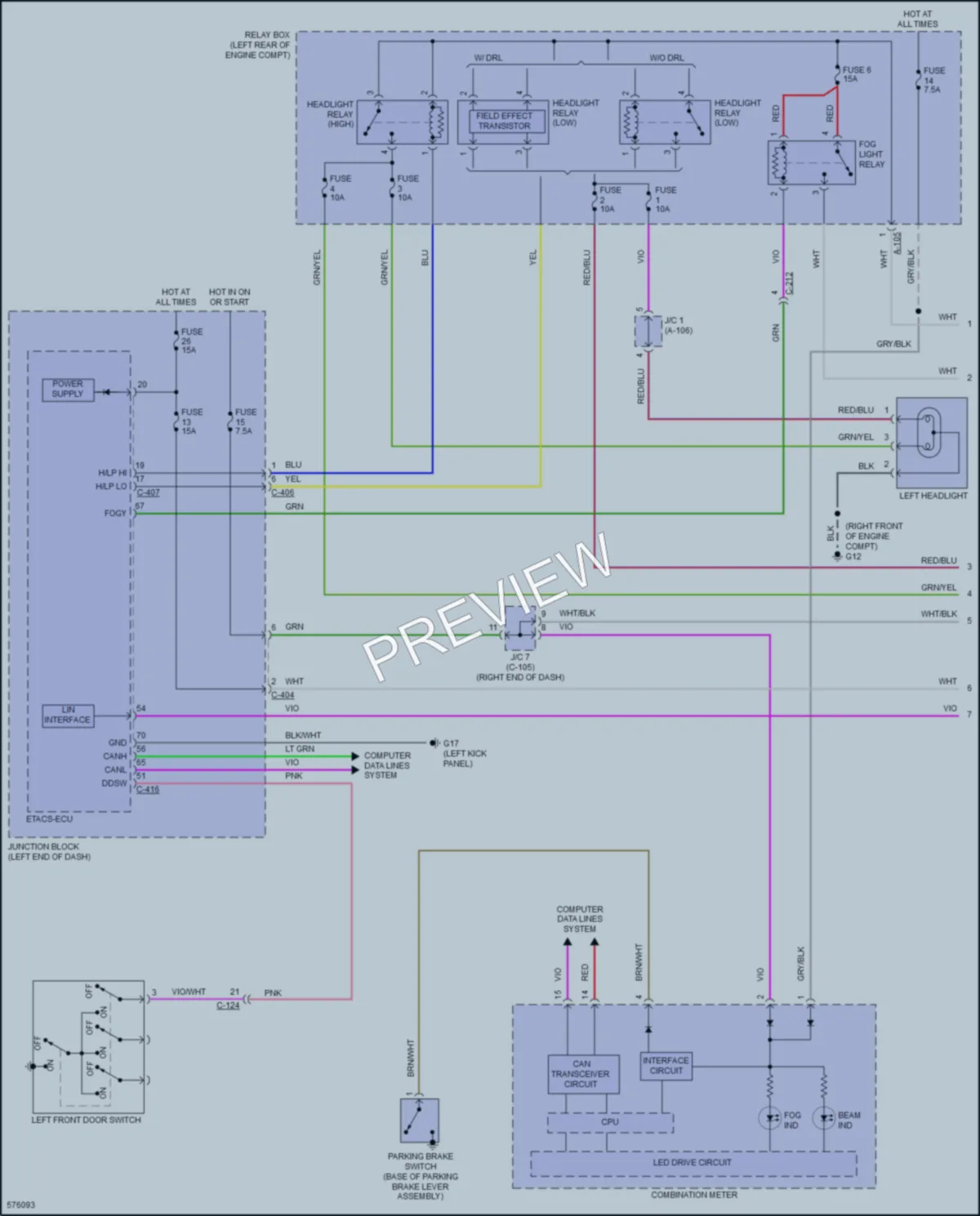 2017 Mitsubishi MirageG4 Headlights wiring diagram preview
