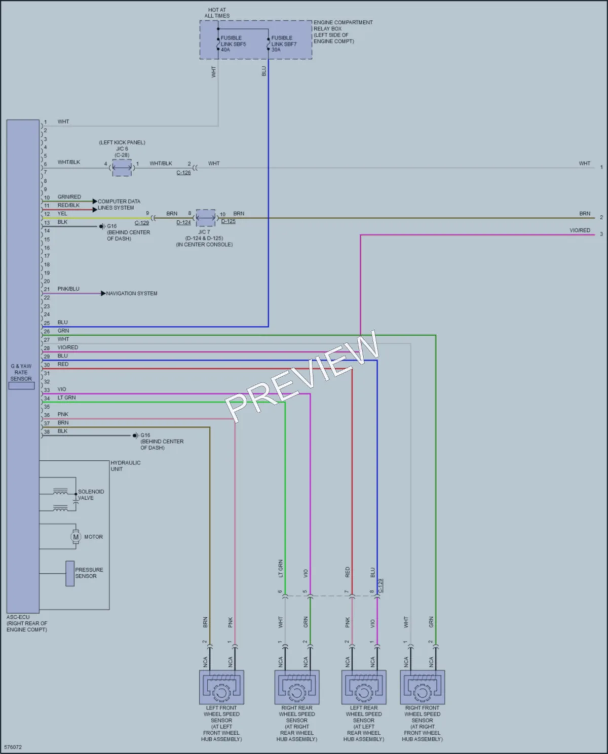 2017 Mitsubishi Outlander Anti Lock Brakes wiring diagram preview