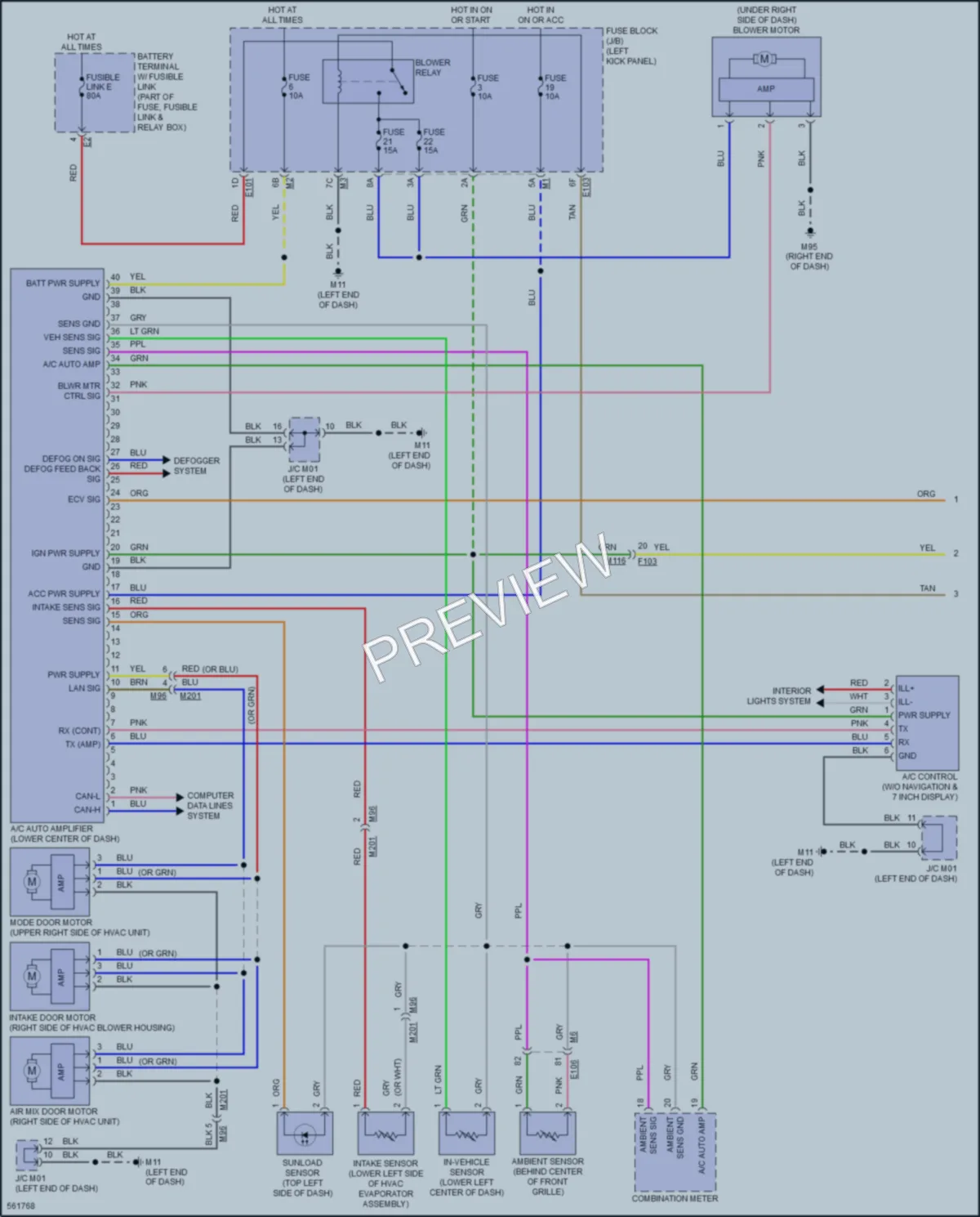 2017 Nissan 370Z Air Conditioning wiring diagram preview
