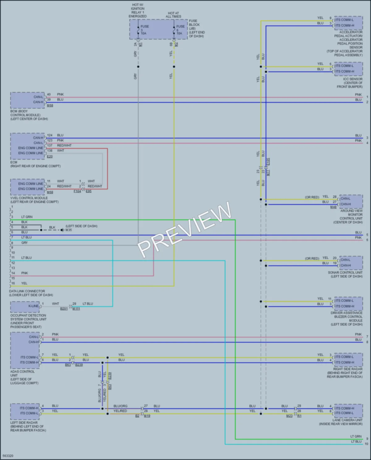 2017 Nissan Armada Computer Data Lines wiring diagram preview