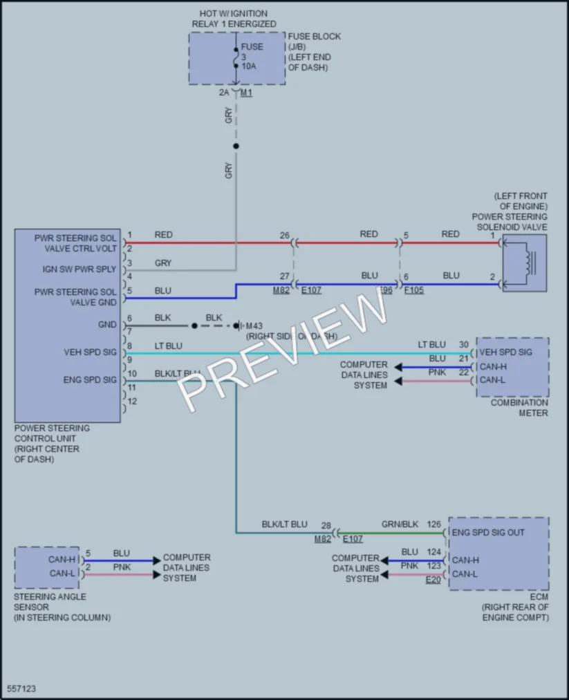 2017 Nissan Armada Electronic Power Steering wiring diagram preview