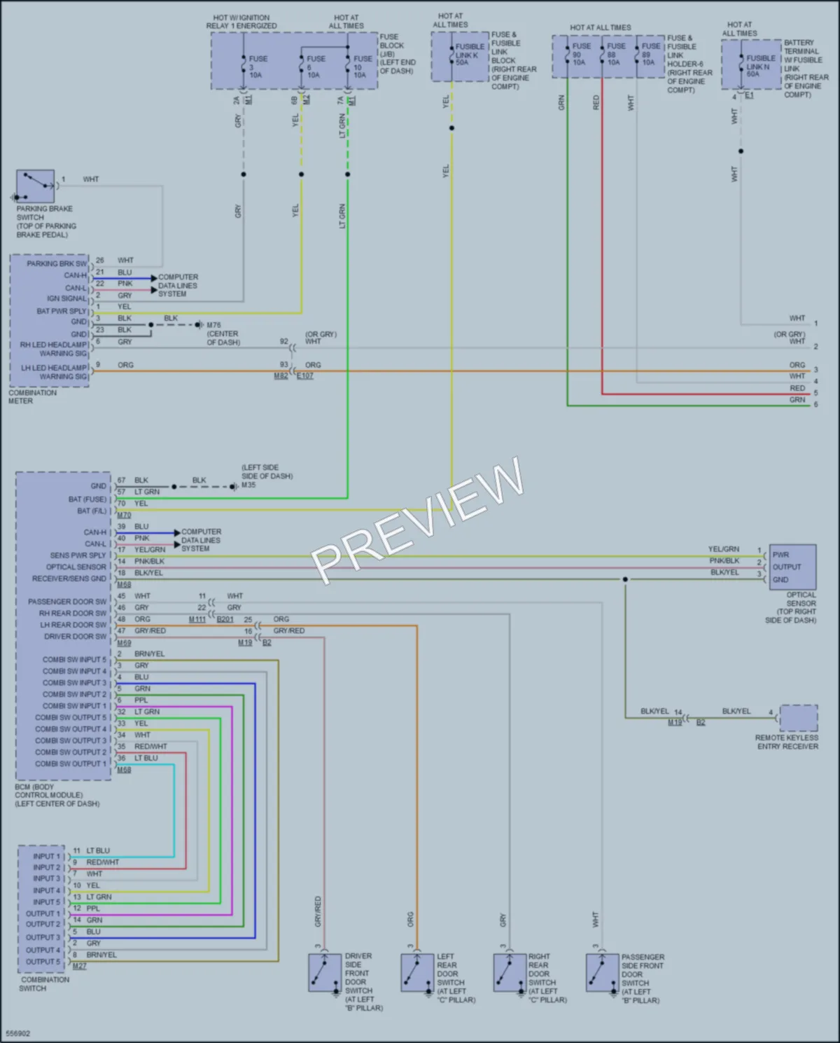 2017 Nissan Armada Headlights wiring diagram preview