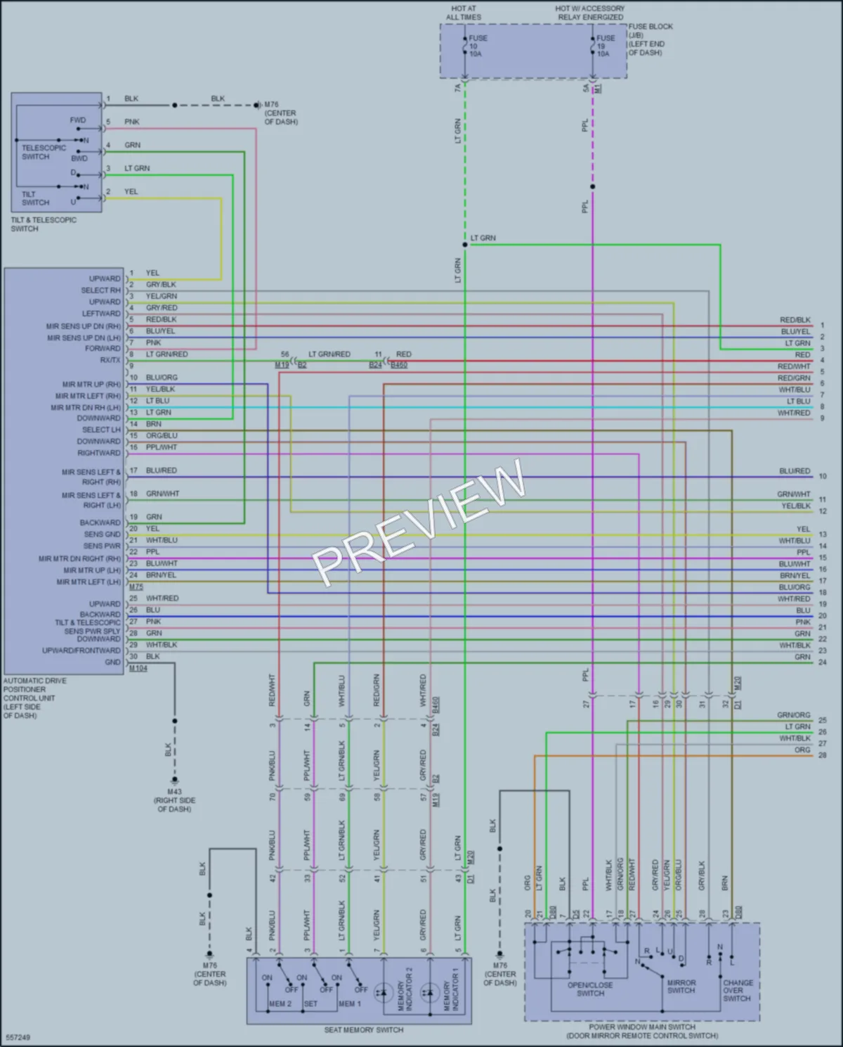 2017 Nissan Armada Memory Systems wiring diagram preview