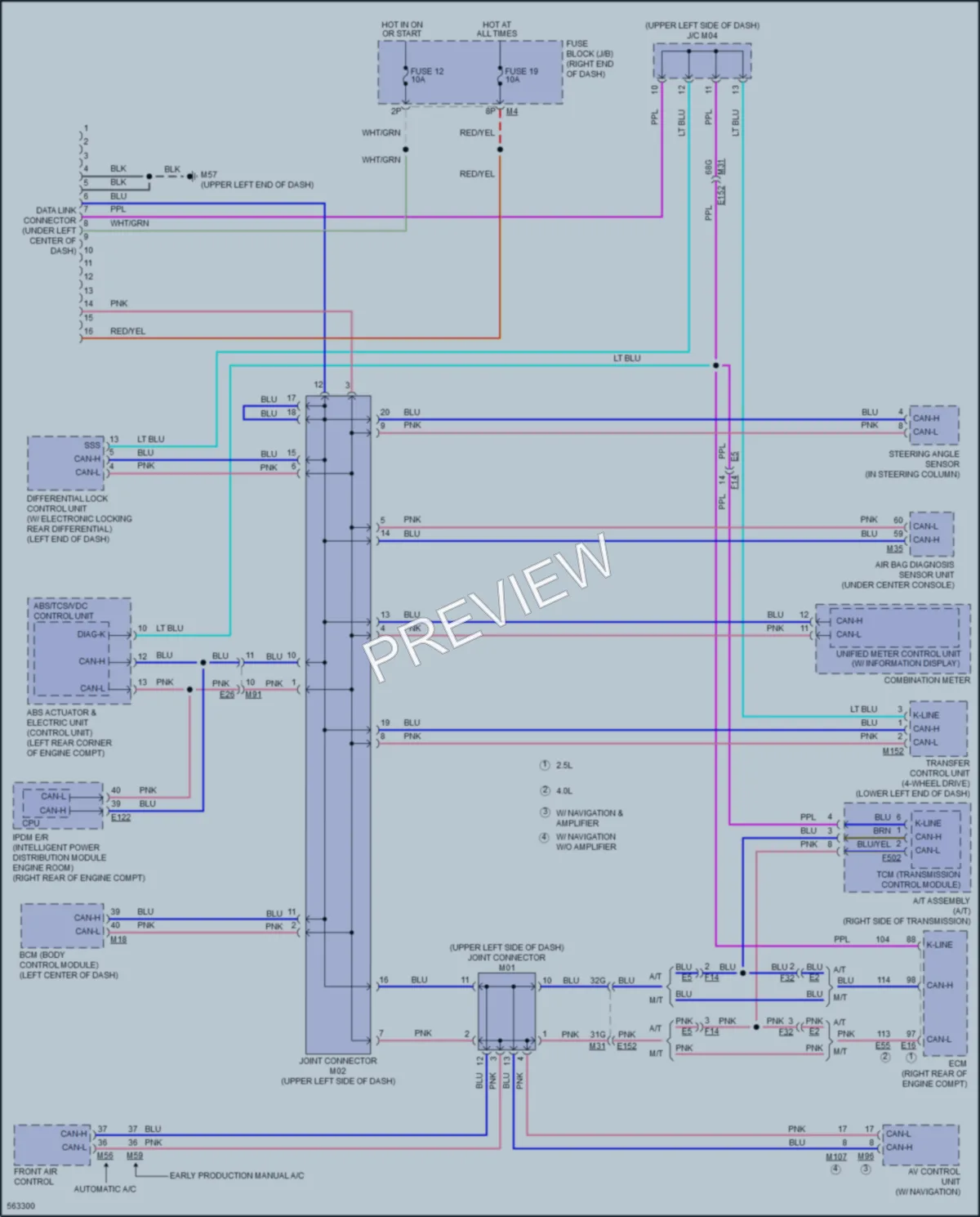 2017 Nissan Frontier Computer Data Lines wiring diagram preview