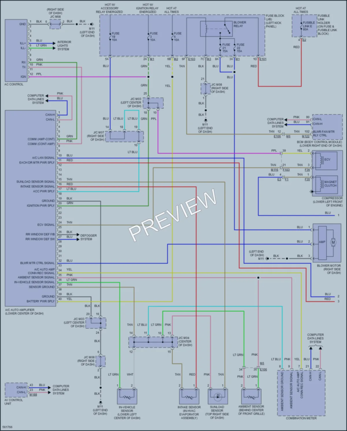 2017 Nissan GTR Air Conditioning wiring diagram preview