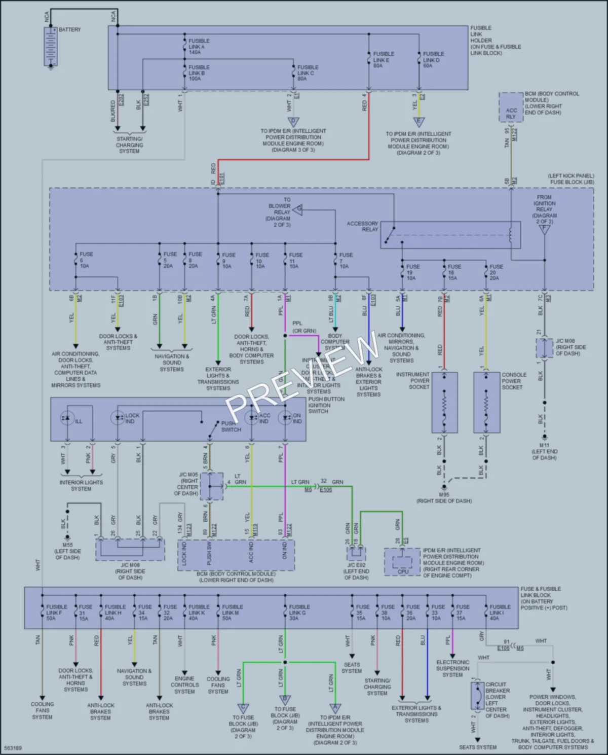 2017 Nissan GTR Power Distribution wiring diagram preview