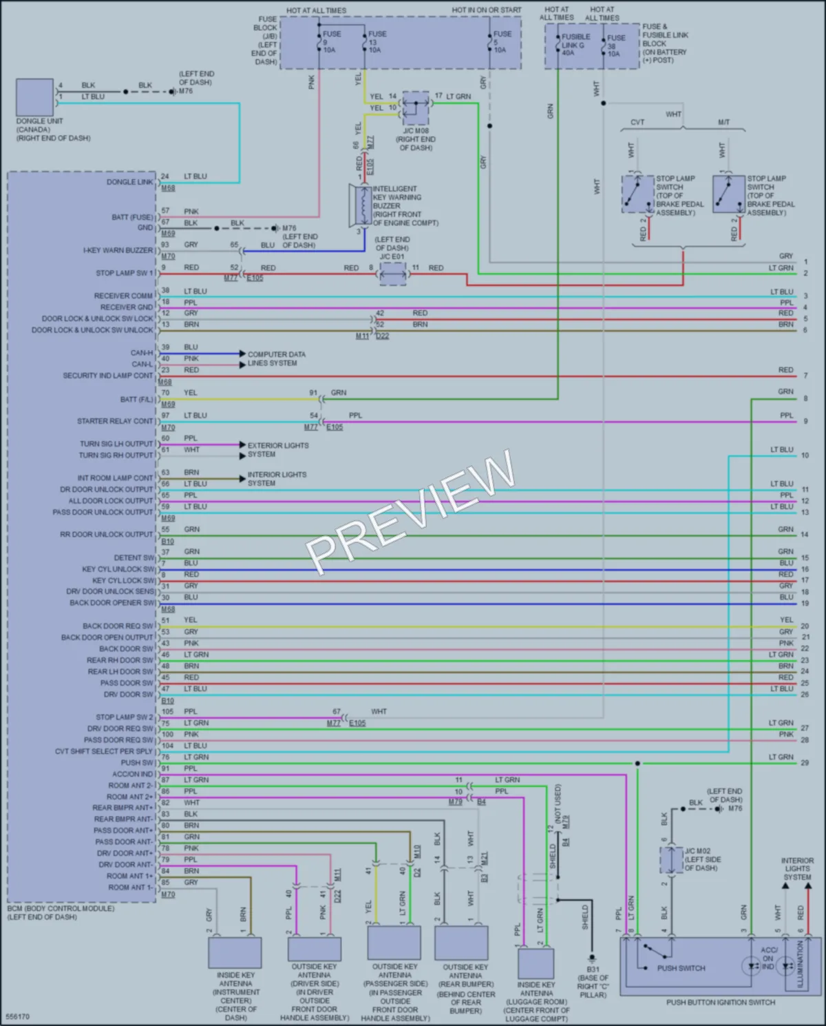 2017 Nissan JUKE Anti Theft wiring diagram preview