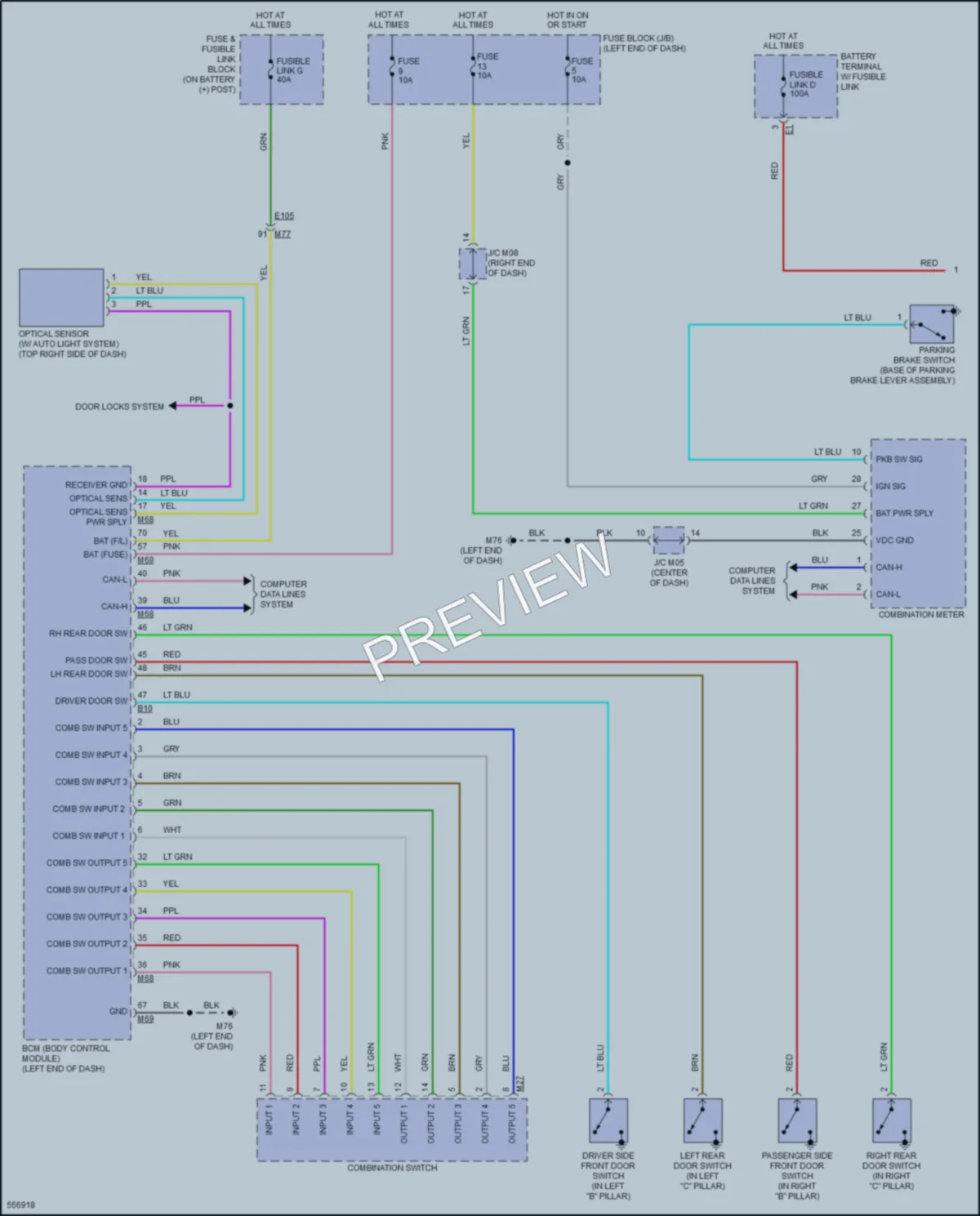 2017 Nissan JUKE Headlights wiring diagram preview