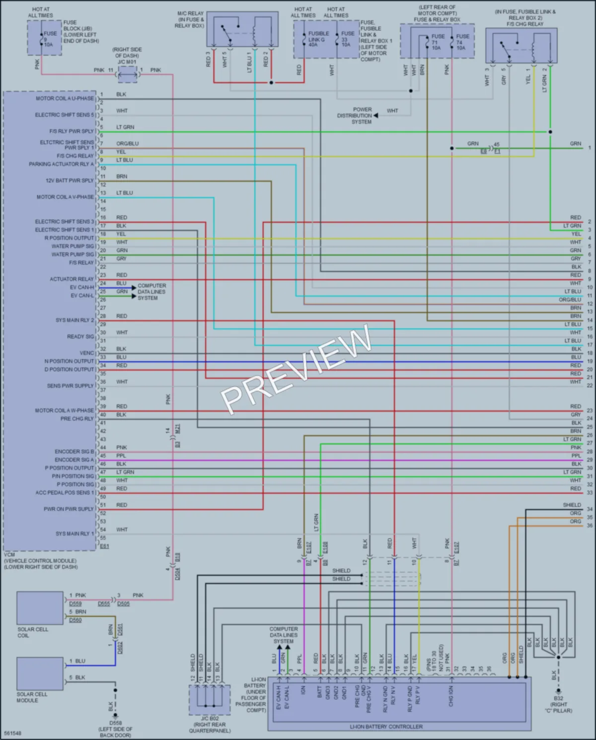 2017 Nissan LEAF Engine Performance wiring diagram preview
