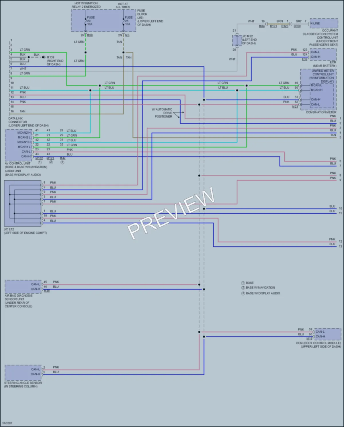 2017 Nissan Murano Computer Data Lines wiring diagram preview
