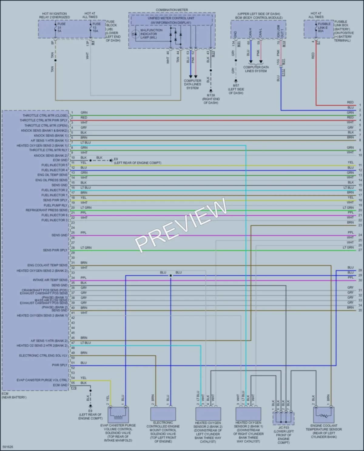 2017 Nissan Murano Engine Performance wiring diagram preview