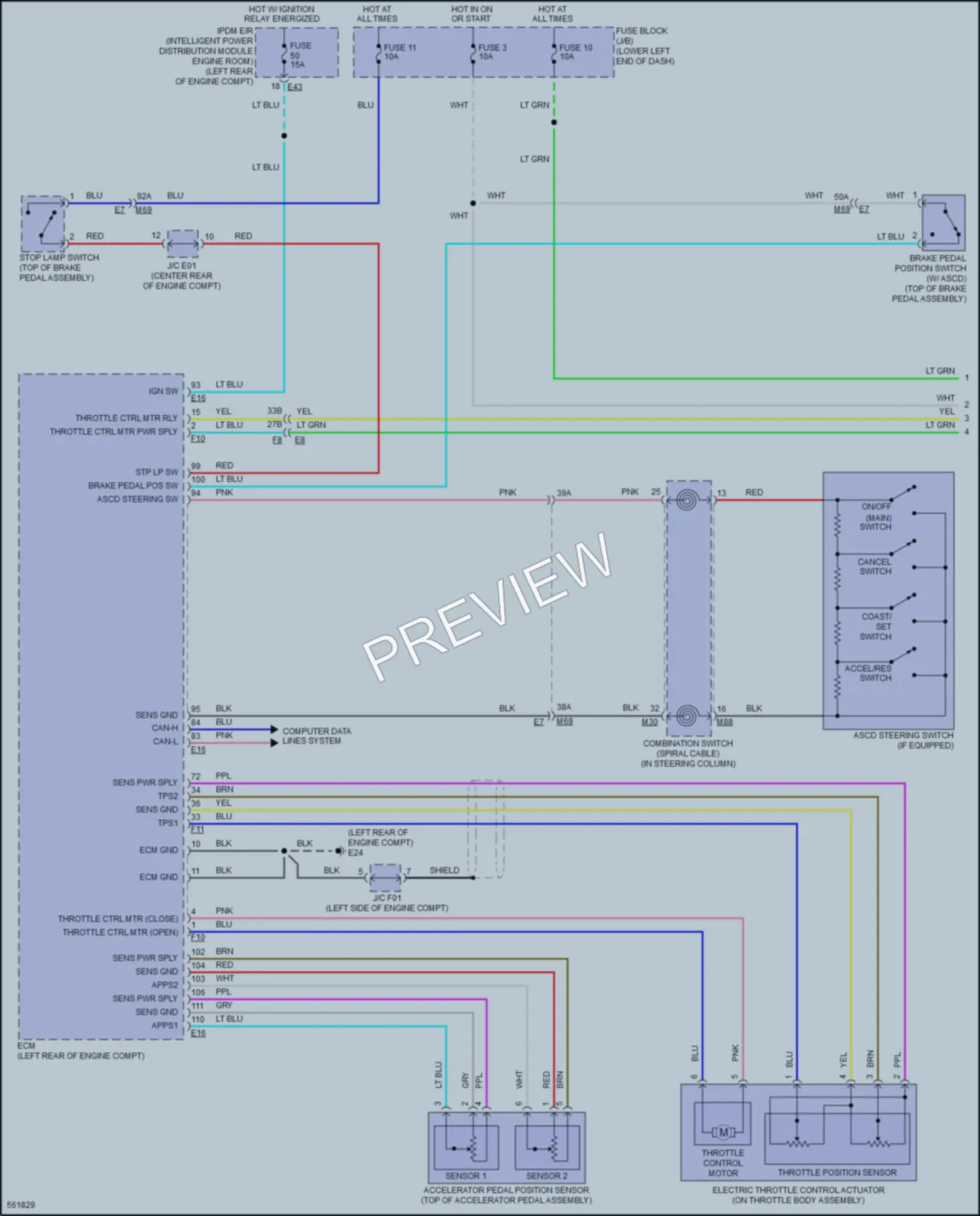 2017 Nissan NV200 Cruise Control wiring diagram preview