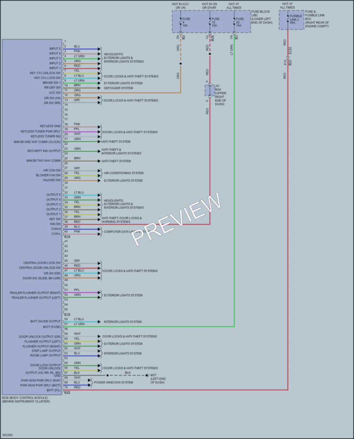 2017 Nissan NV3500HD Body Control Modules wiring diagram preview