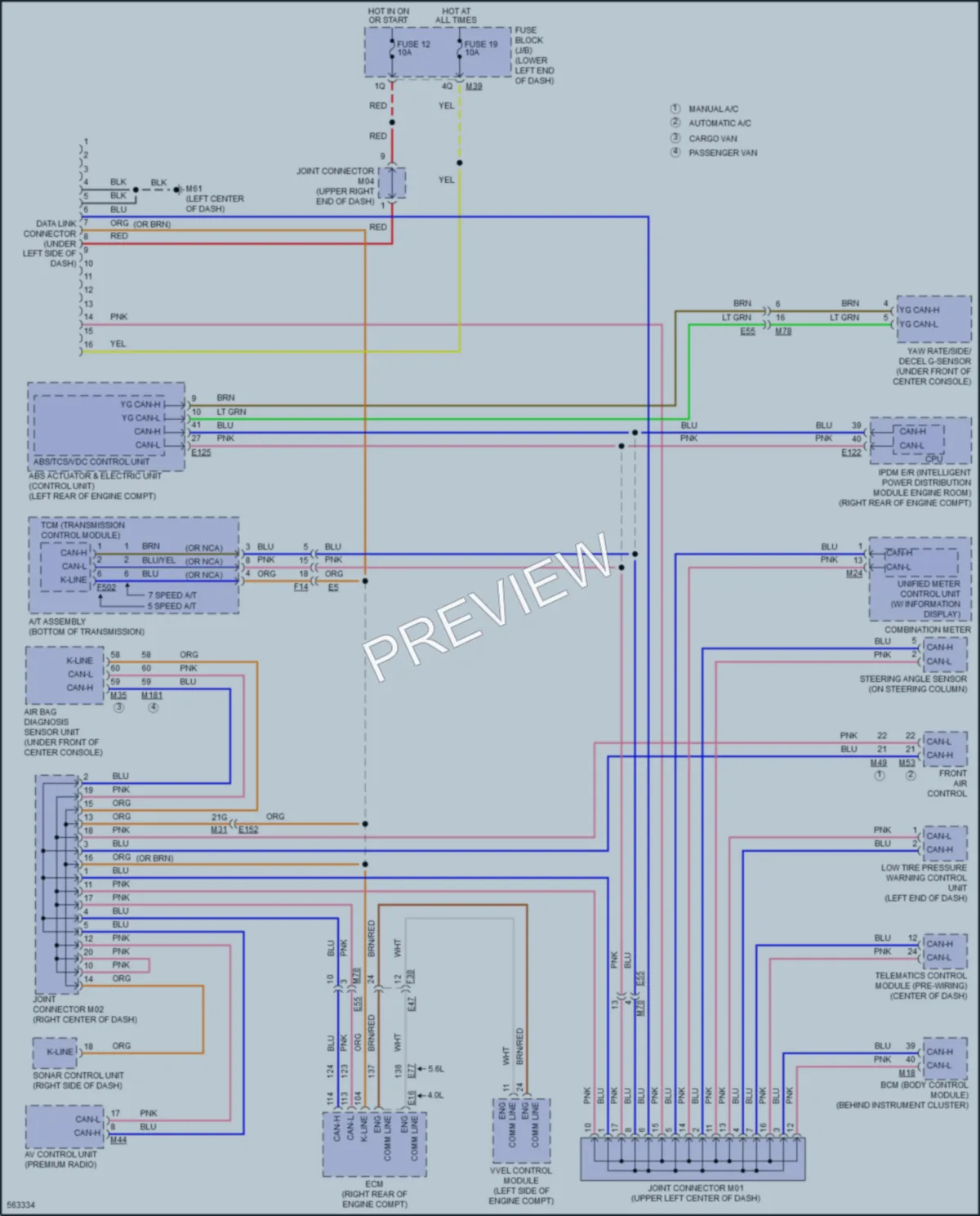 2017 Nissan NV3500HD Computer Data Lines wiring diagram preview