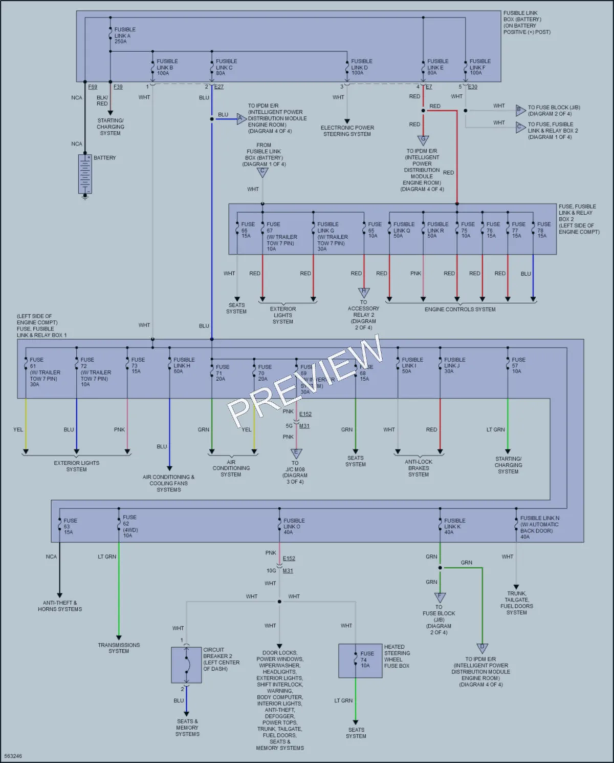 2017 Nissan Pathfinder Power Distribution wiring diagram preview