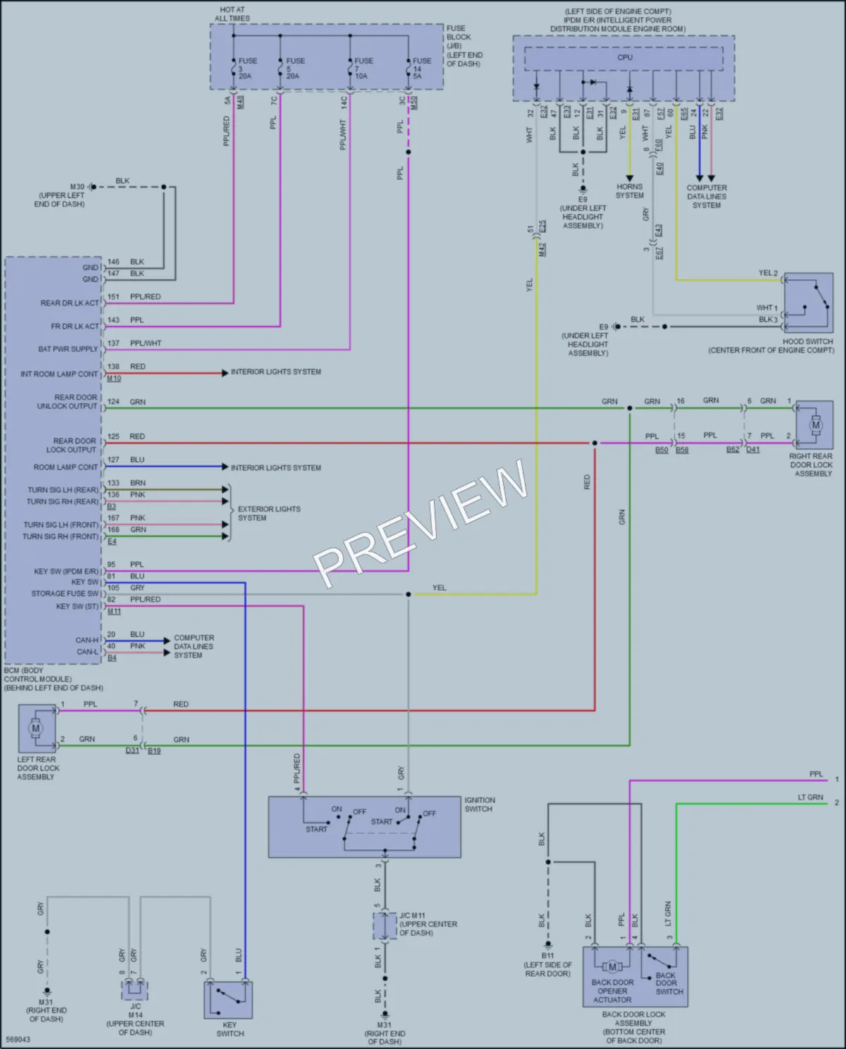 2017 Nissan Qashqai Anti Theft wiring diagram preview