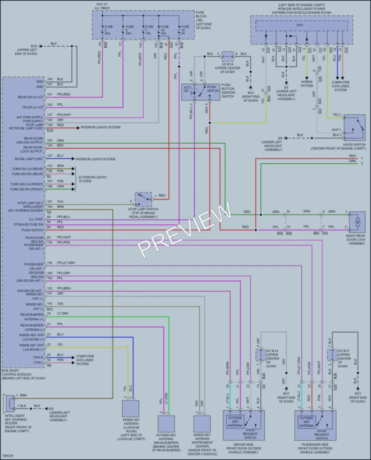 2017 Nissan Qashqai Power Door Locks wiring diagram preview