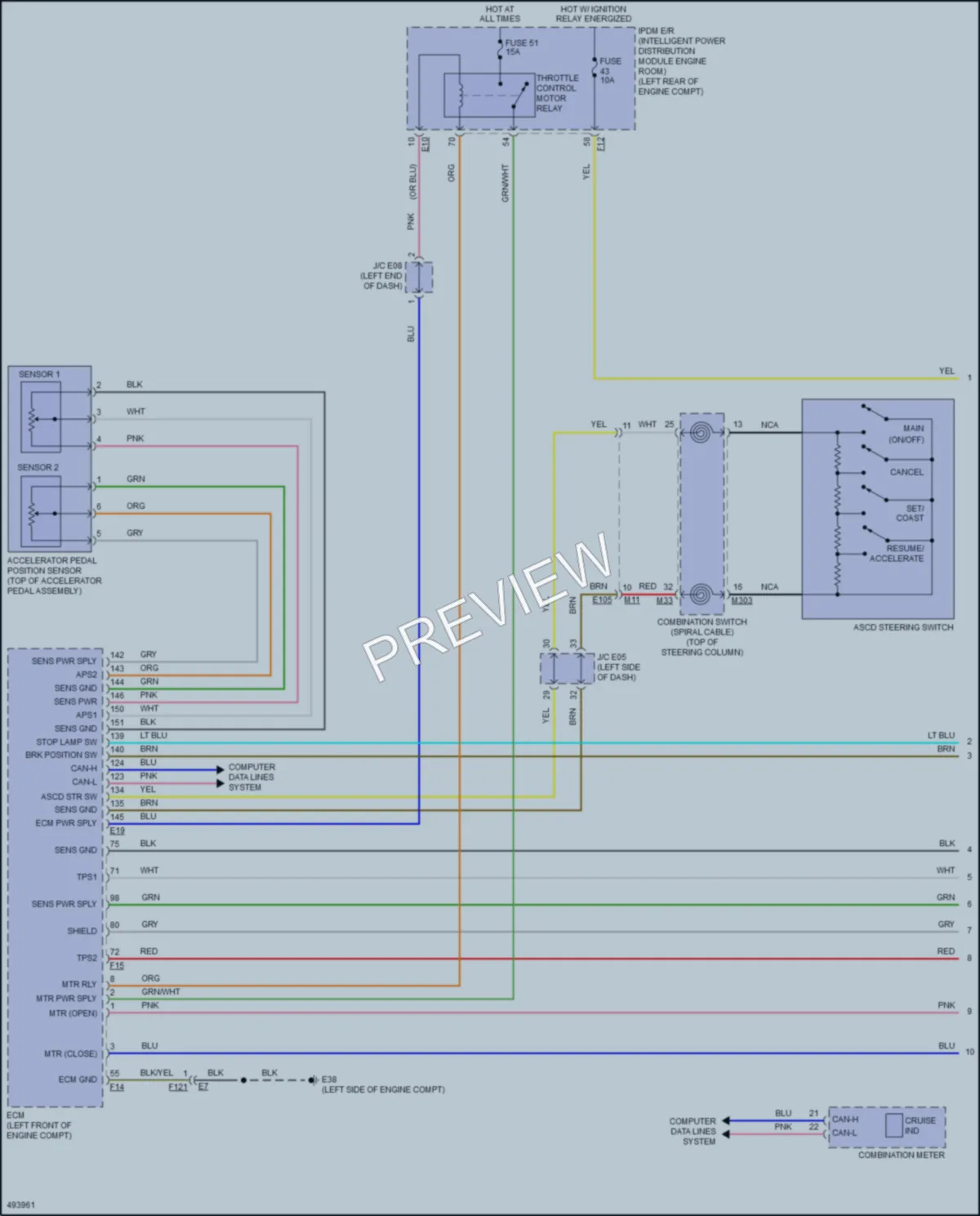 2017 Nissan Quest Cruise Control wiring diagram preview