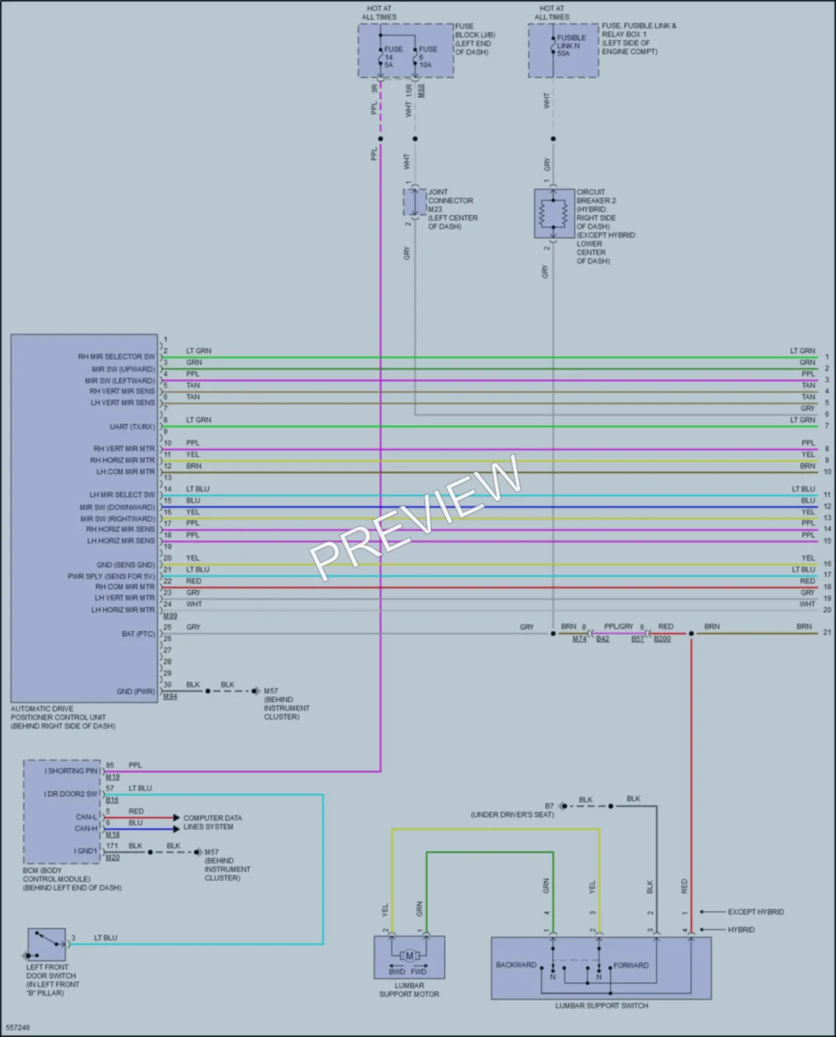 2017 Nissan Rogue Memory Systems wiring diagram preview