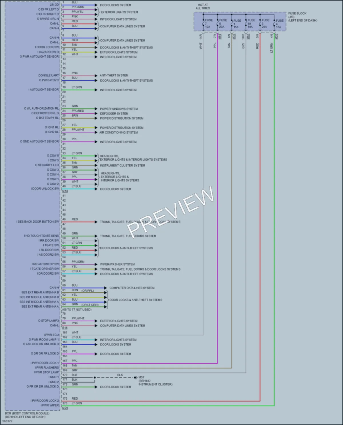 2017 Nissan RogueHybrid Body Control Modules wiring diagram preview