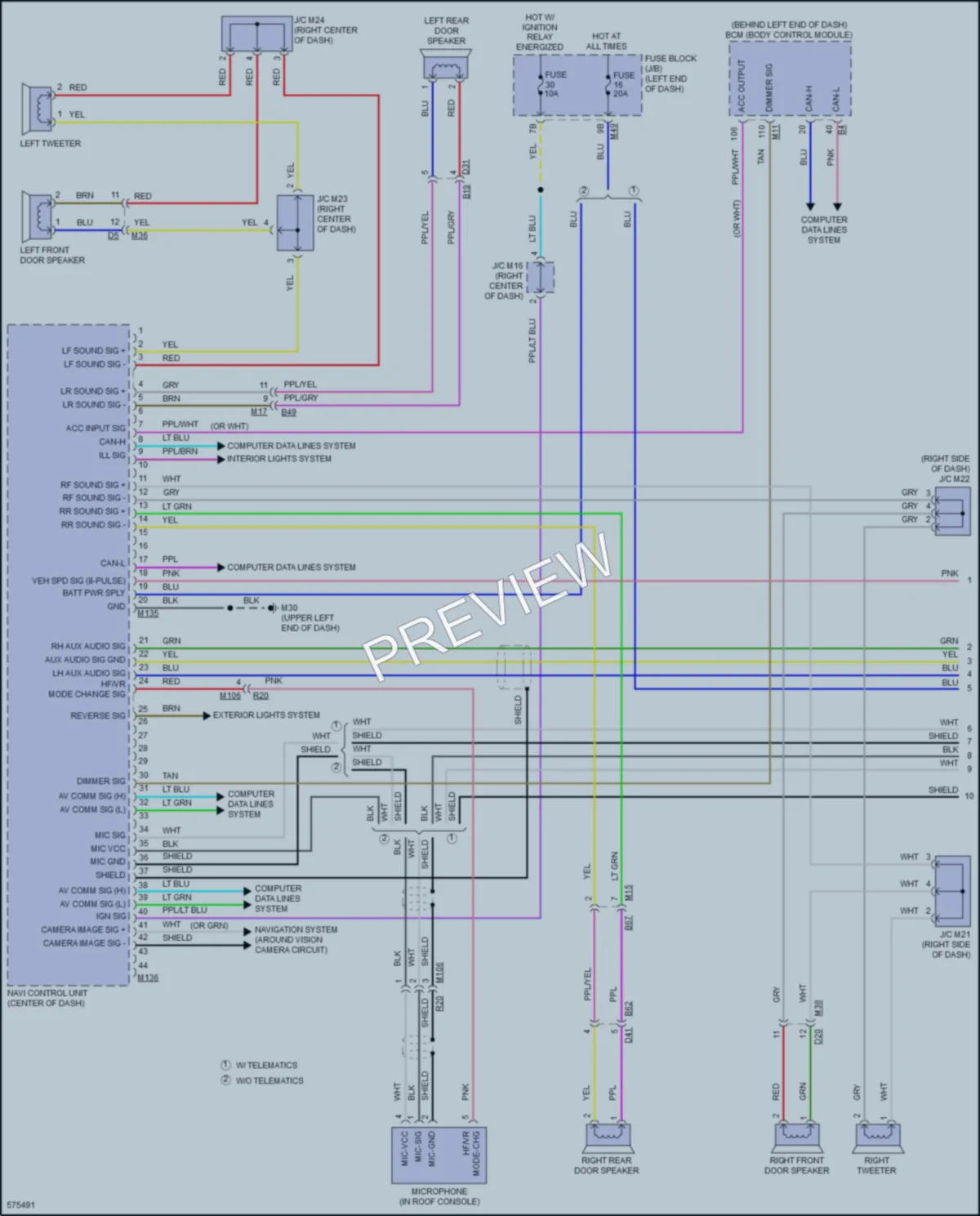 2017 Nissan RogueSport Radio wiring diagram preview