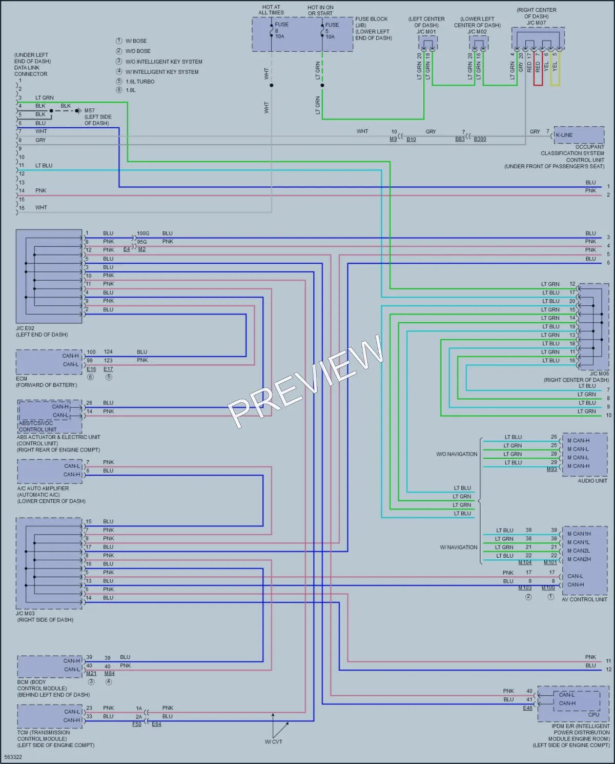 2017 Nissan Sentra Computer Data Lines wiring diagram preview