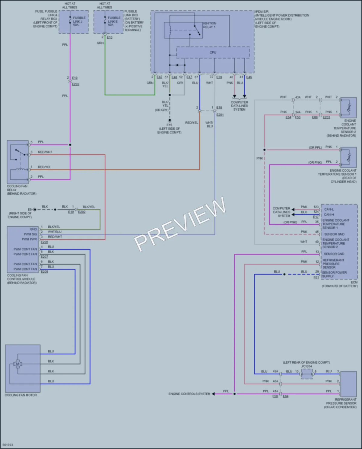 2017 Nissan Sentra Cooling Fan wiring diagram preview