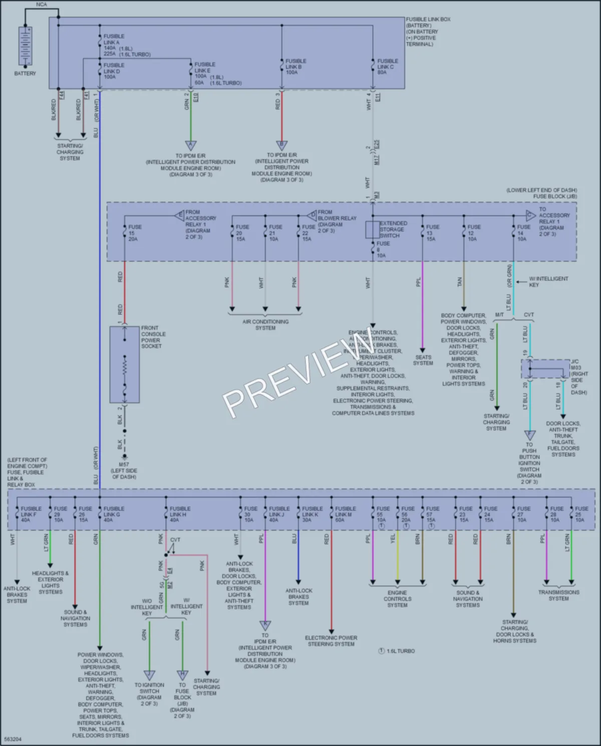 2017 Nissan Sentra Power Distribution wiring diagram preview
