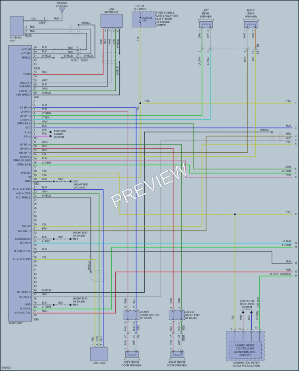 2017 Nissan Sentra Radio wiring diagram preview