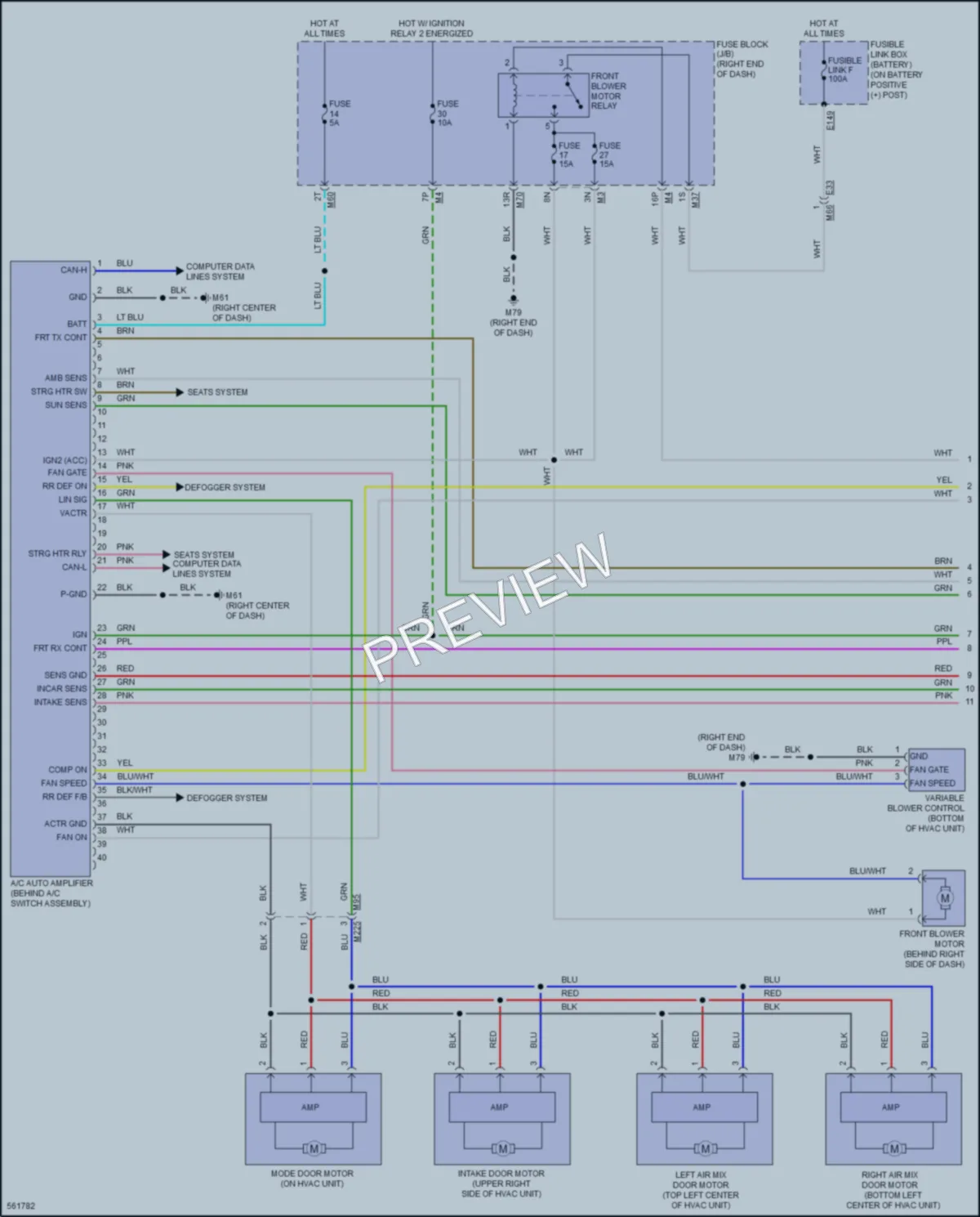 2017 Nissan Titan Air Conditioning wiring diagram preview
