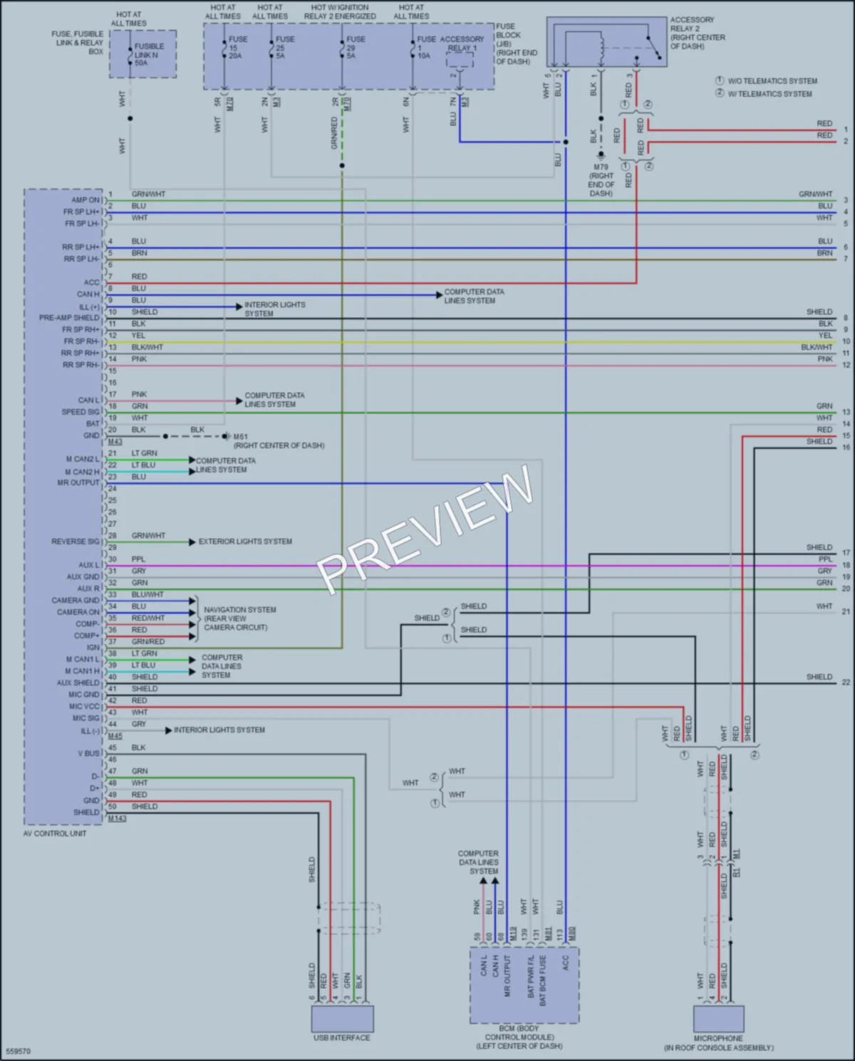 2017 Nissan Titan Radio wiring diagram preview